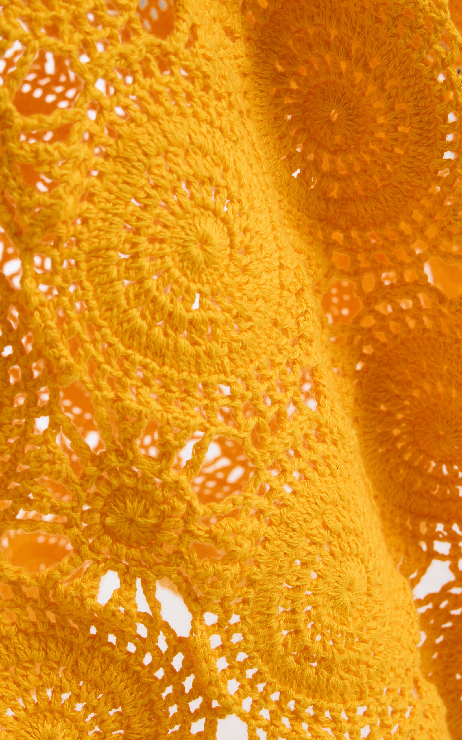 Siula Crocheted Cotton Maxi Dress yellow - 7