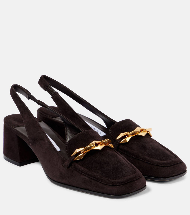 다이아몬드 Tilda 45 스웨드 slingback 펌프 1