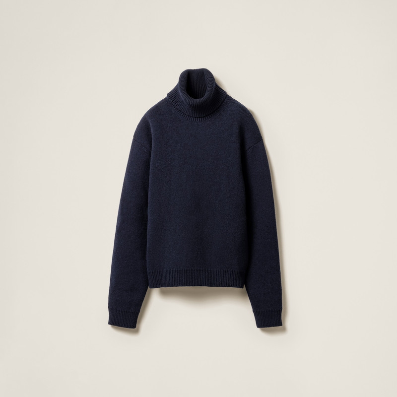 Shetland wool turtleneck jumper - 1