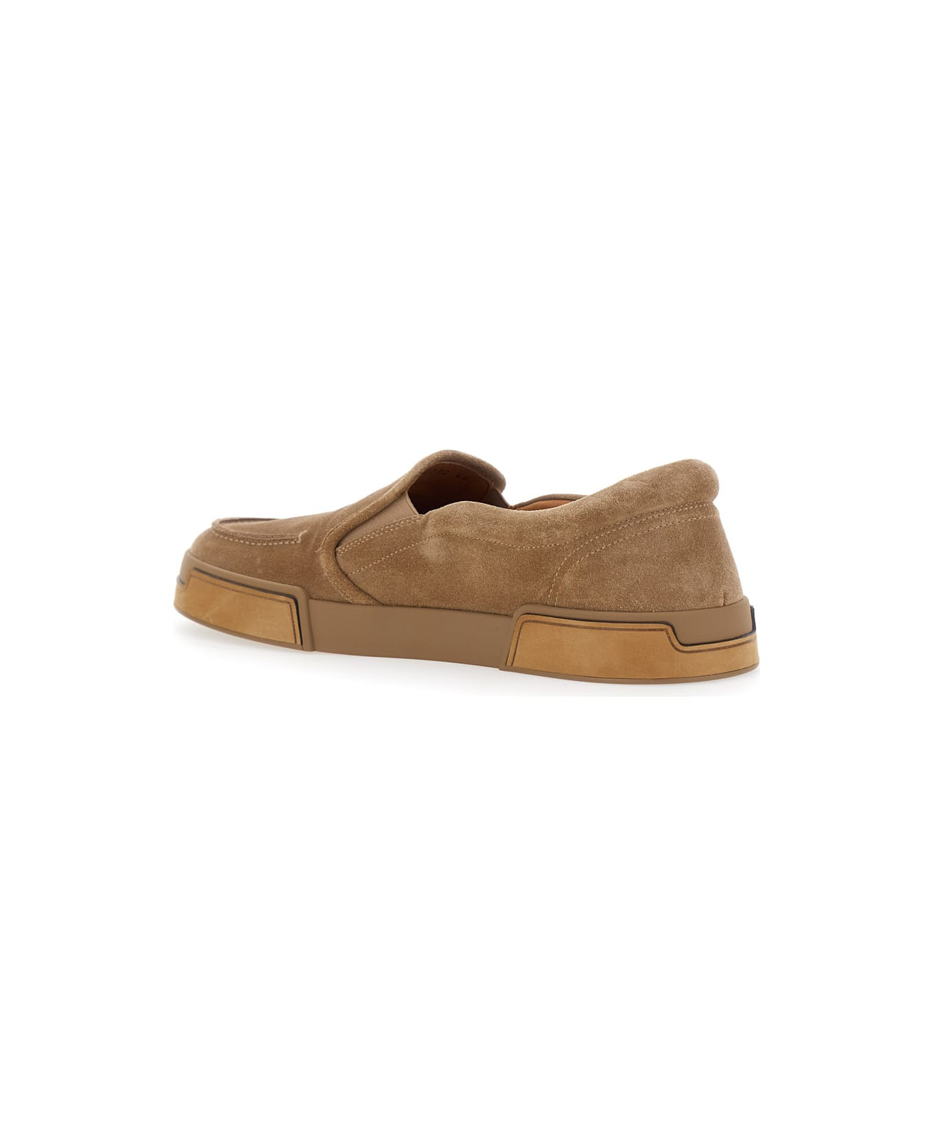'portofino' Brown Sneakers With Logo Lettering On The Sole In Suede Woman - 3