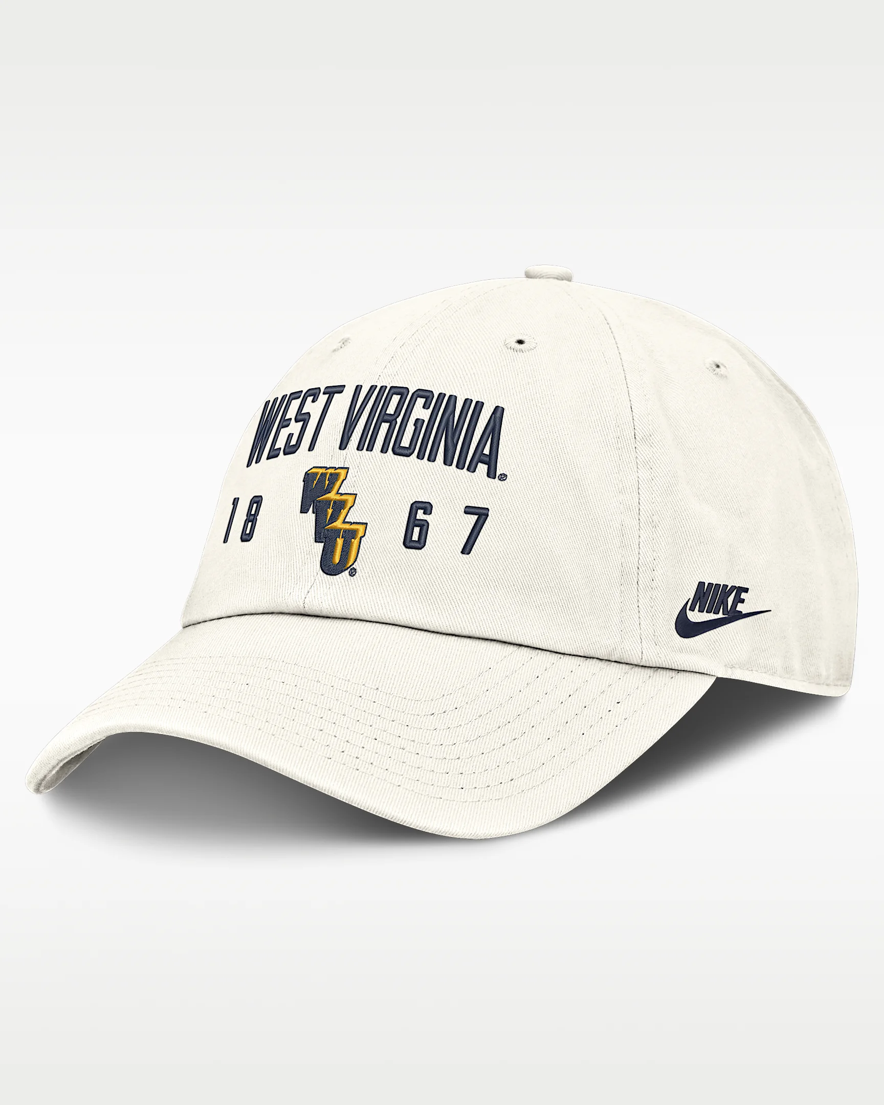 West Virginia Natural Club Men's Nike College Adjustable Hat - 1