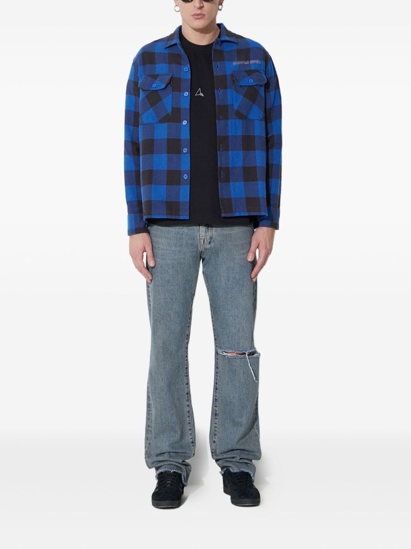 Universal Works checked long-sleeve shirt outlook