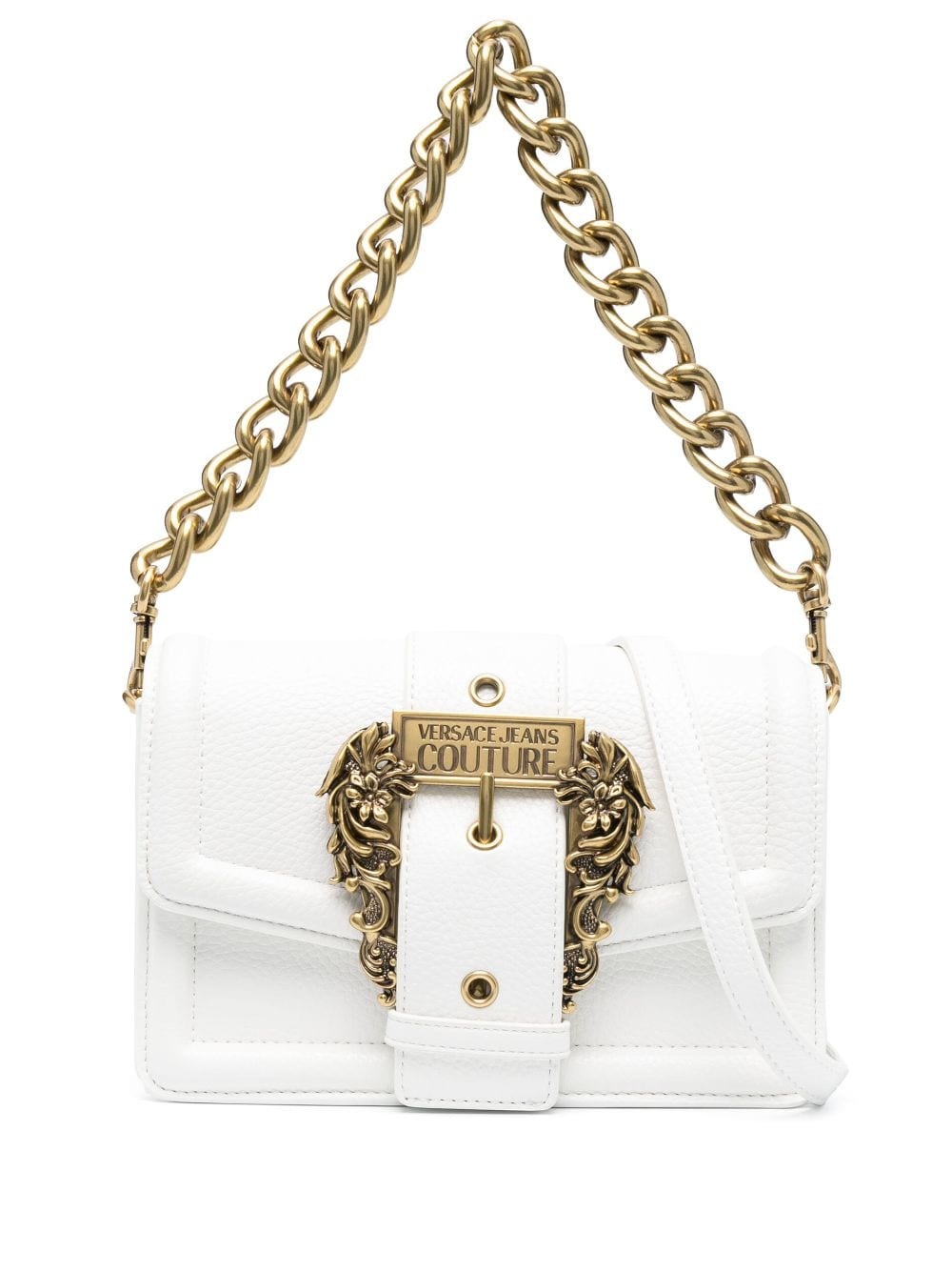 Couture logo-plaque shoulder bag - 1