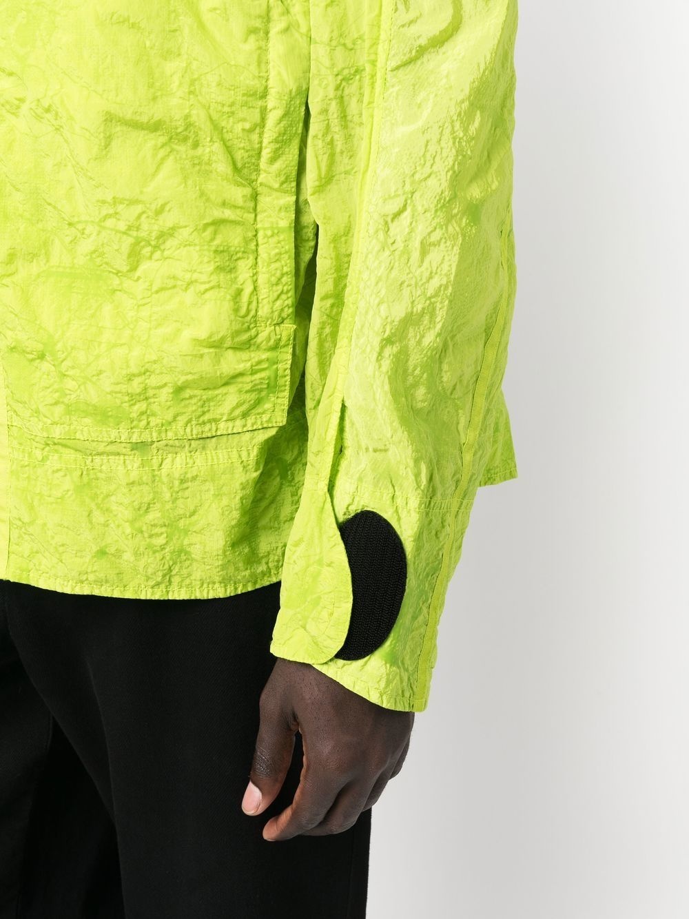 crinkle-finish hooded jacket - 5