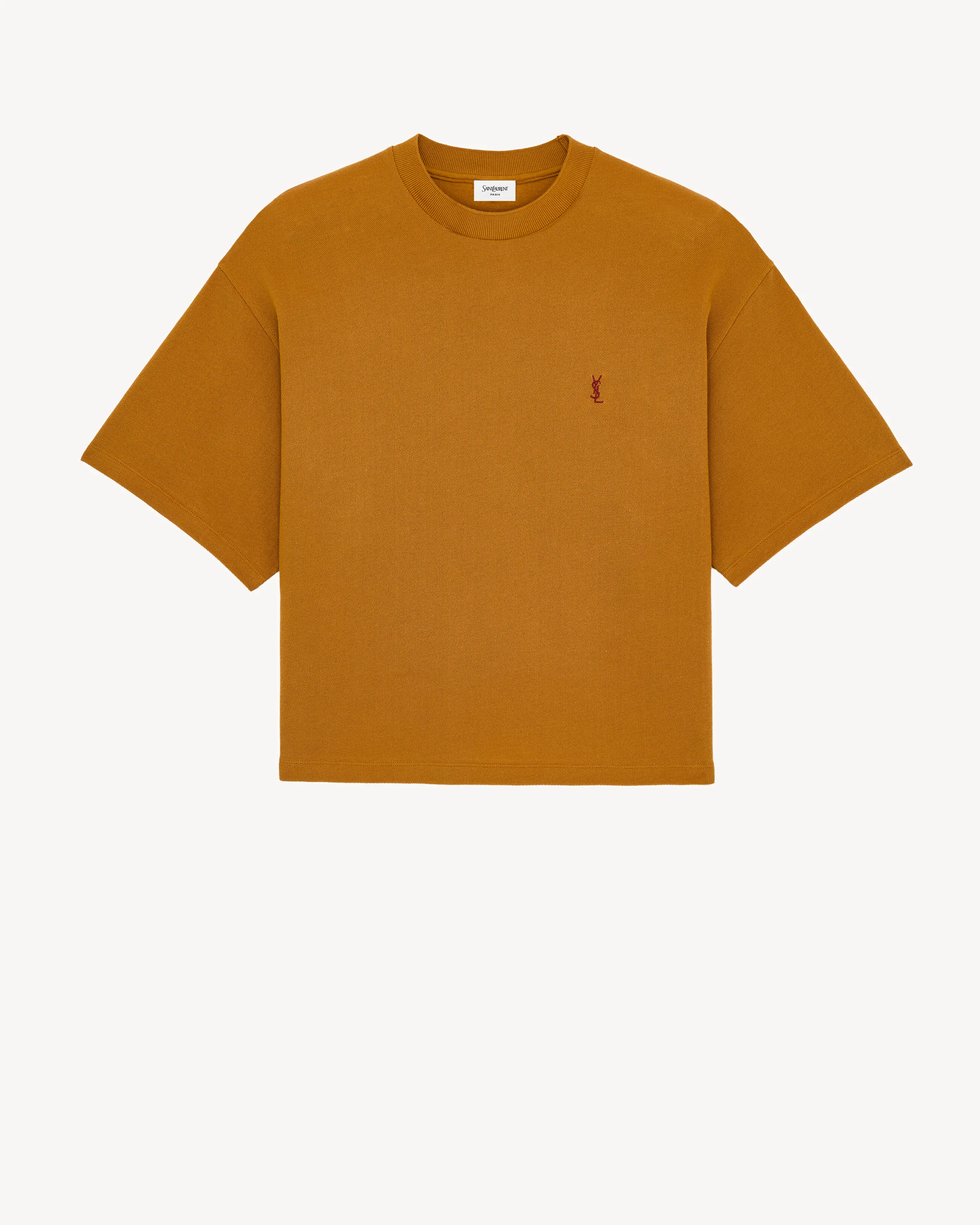 CASSANDRE OVERSIZED T-SHIRT IN COTTON PIQUÉ - 1