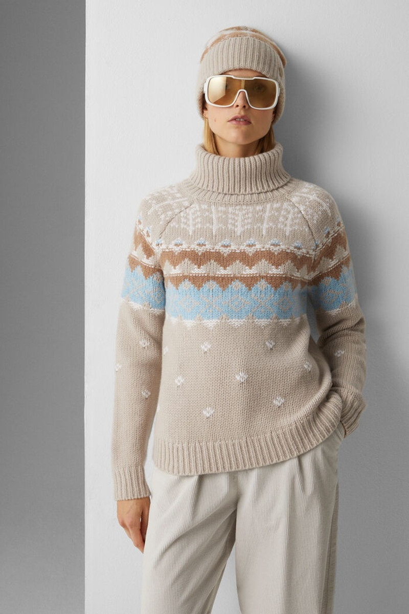 Samia Cashmere pullover in Beige 2