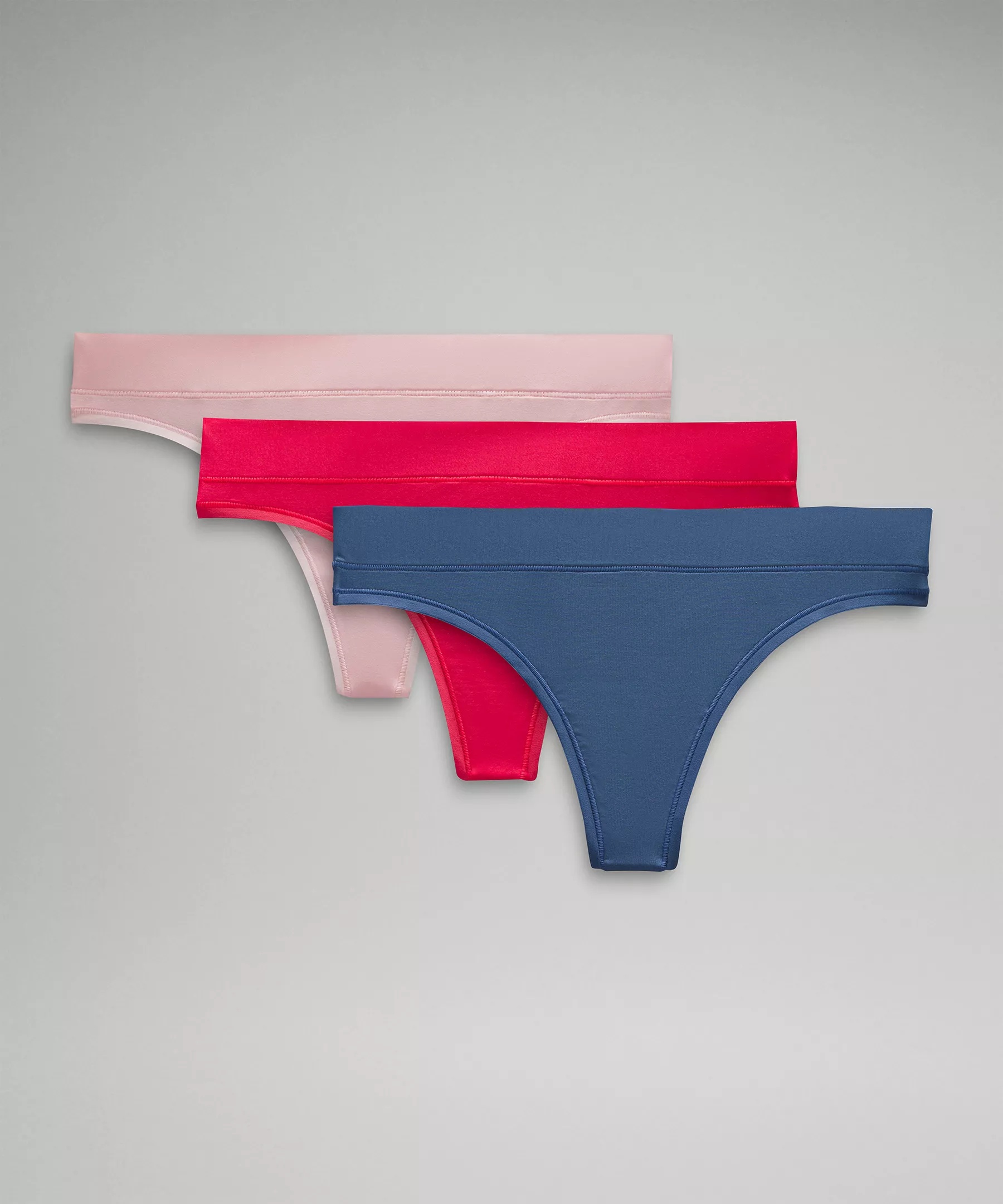 UnderEase Mid-Rise Thong Underwear *3 Pack - 1