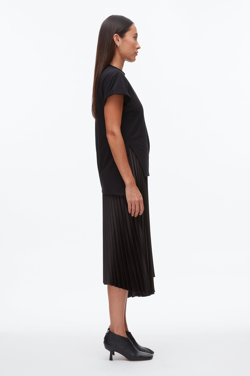 T-Shirt Combo Dress with Pleated Skirt 3