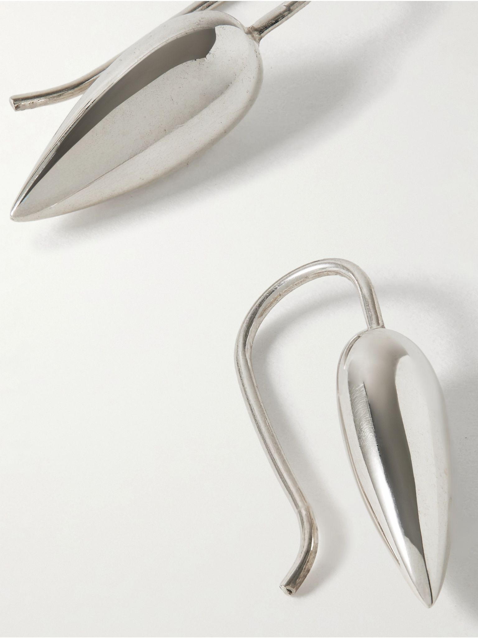 Tiny Spear silver earrings Silver - 3