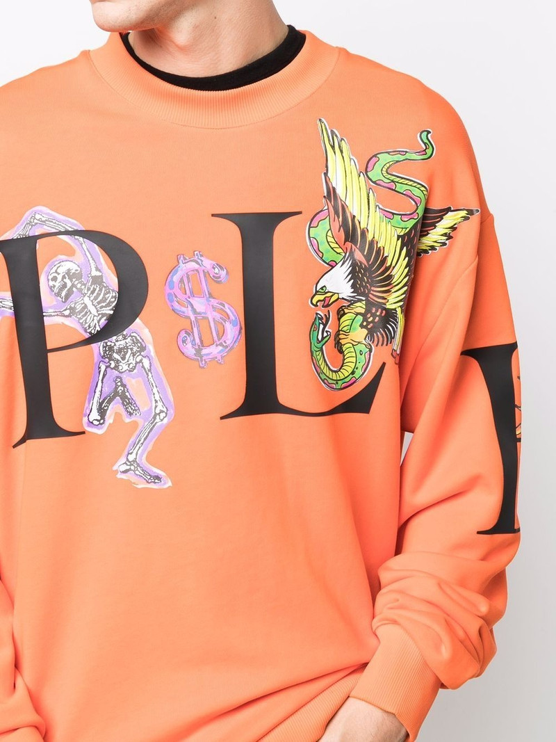 graphic-print cotton sweatshirt 5