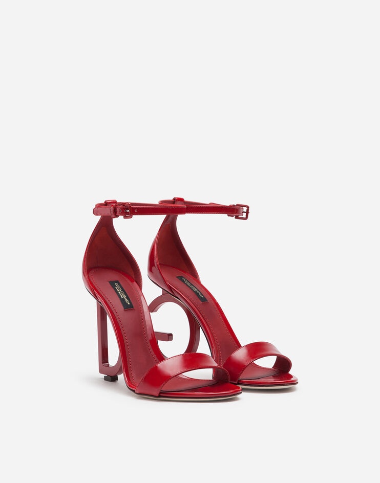 Patent leather sandals with DG heel - 2