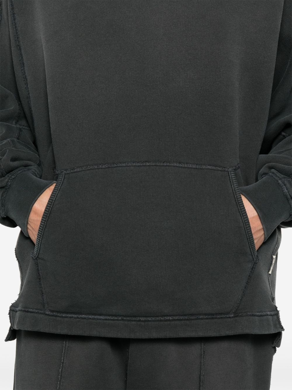 seam-detail hoodie - 5
