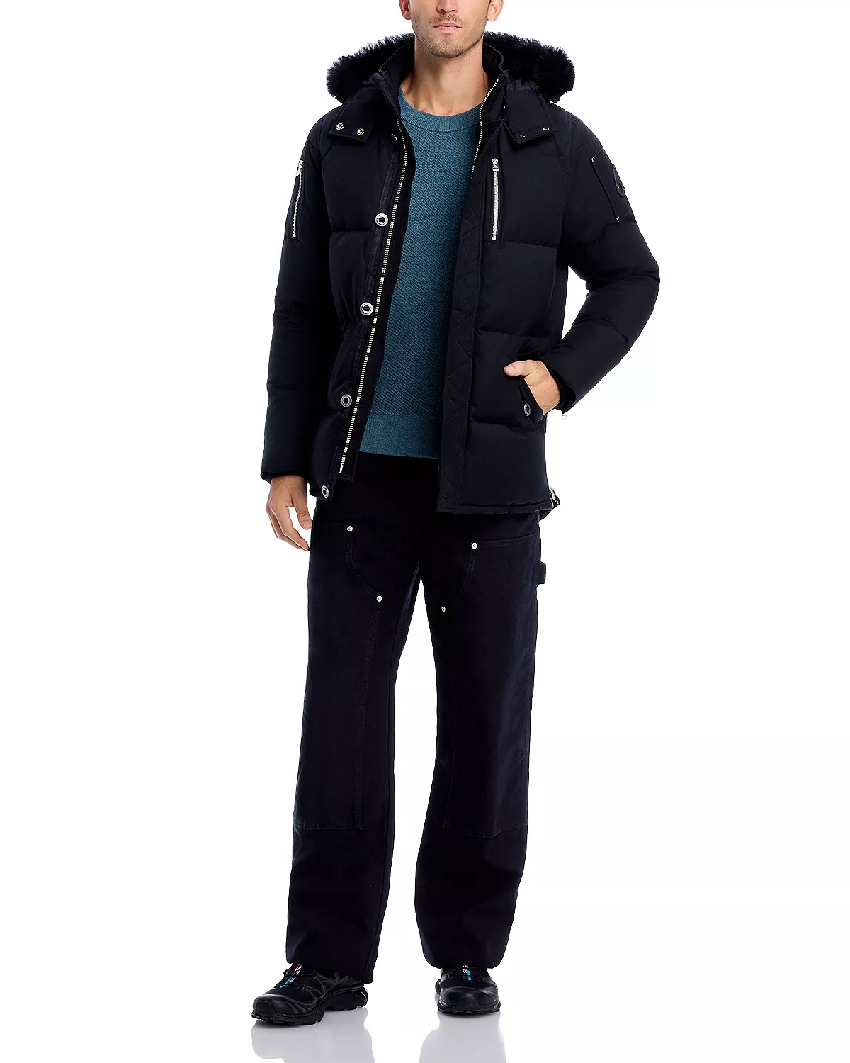 Original 3Q Shearling Trim Down Jacket - 2