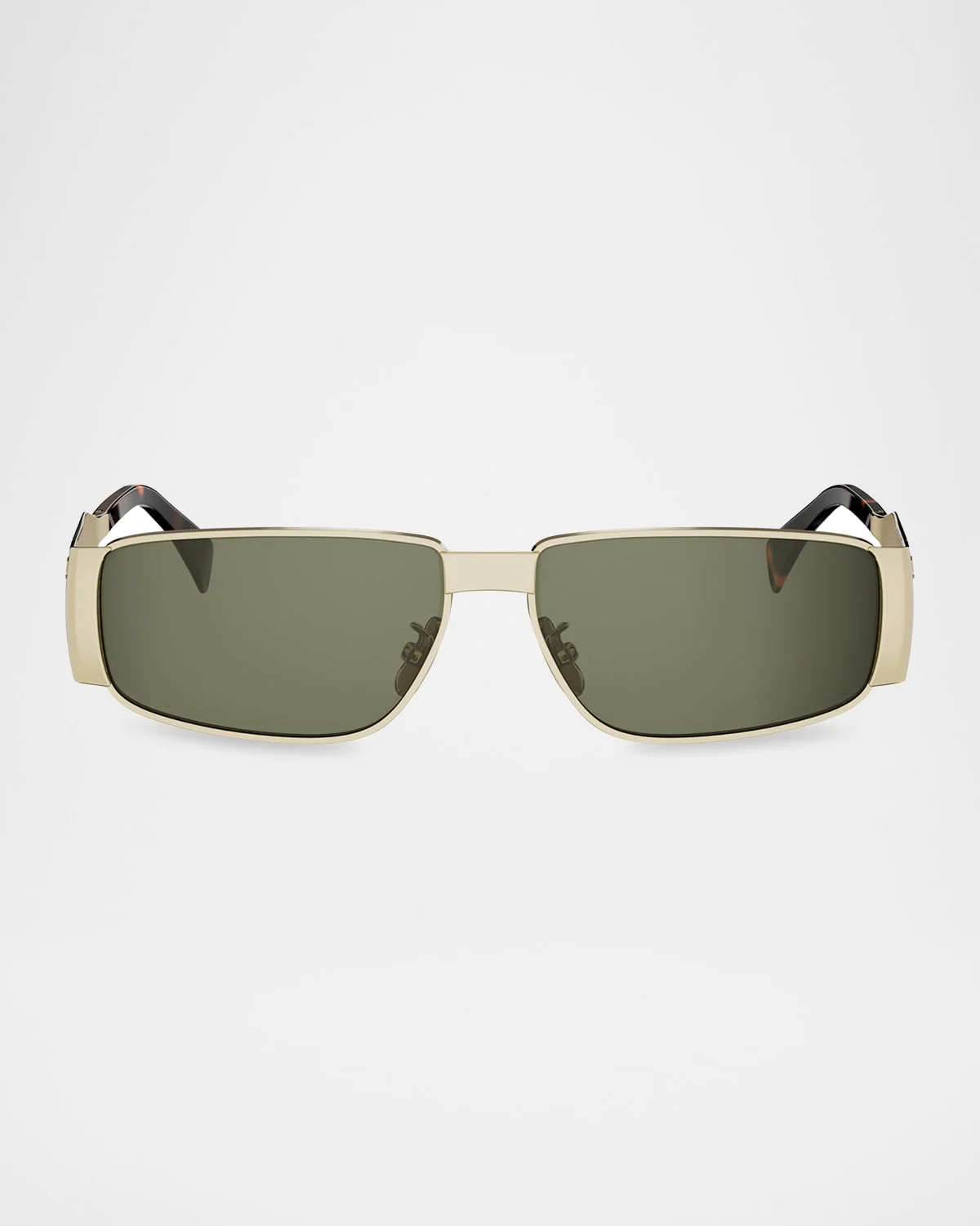 Men's Triomphe Metal Rectangular Sunglasses - 1