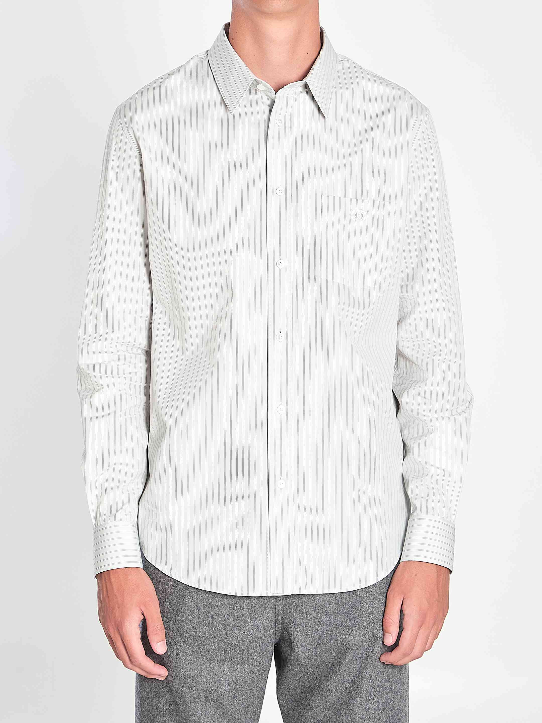 Celine Men Striped Cotton Shirt - 1