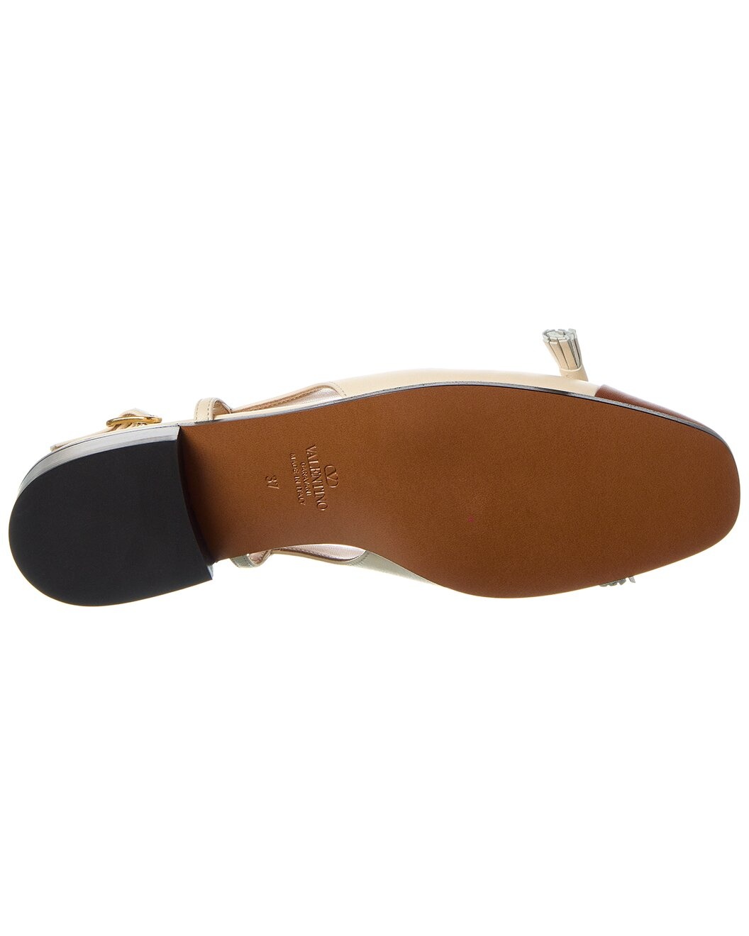 Valentino Valet Du Roi Leather Slingback Ballerina Flat - 4