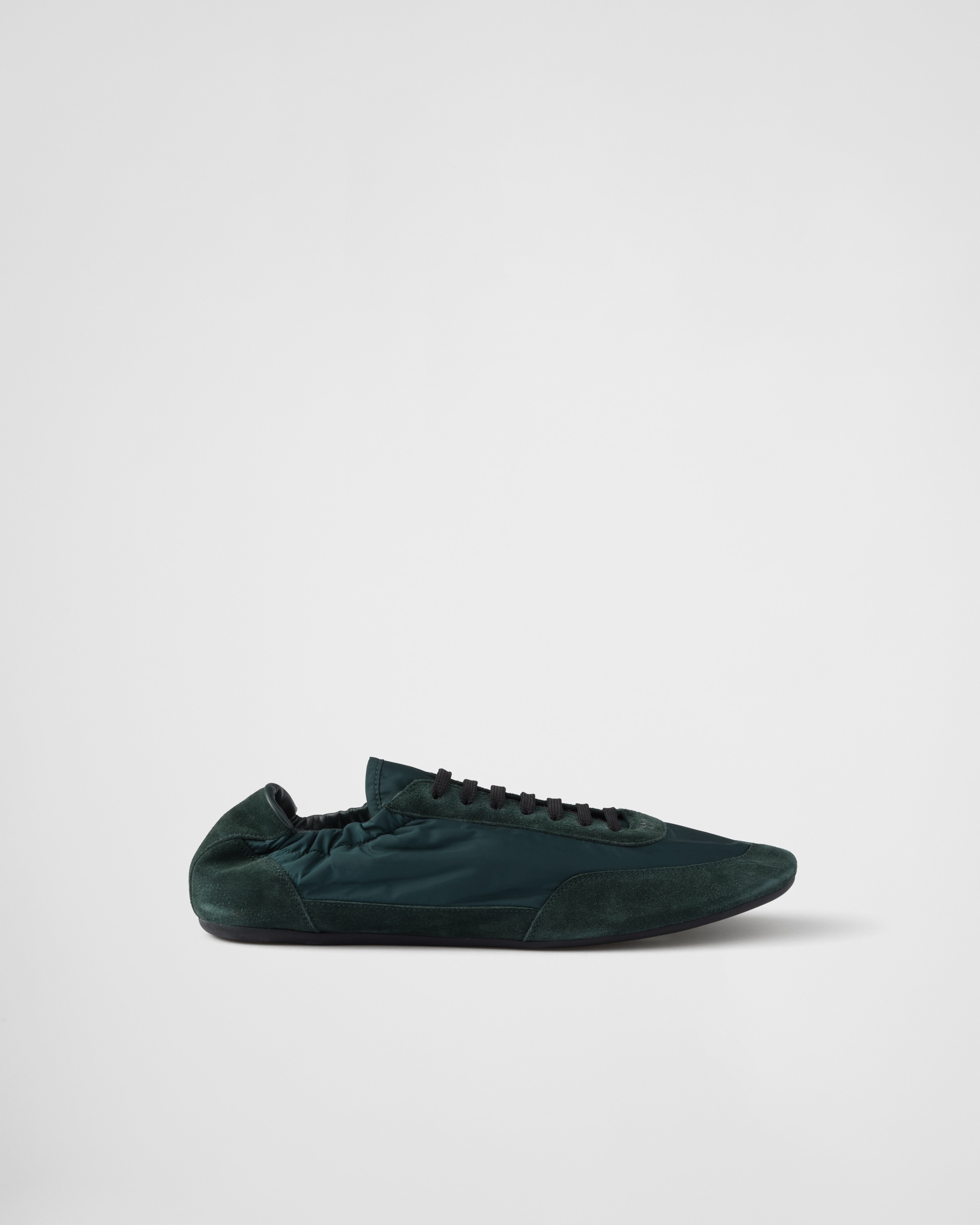 Collapse Re-Nylon and suede elasticized sneakers - 2