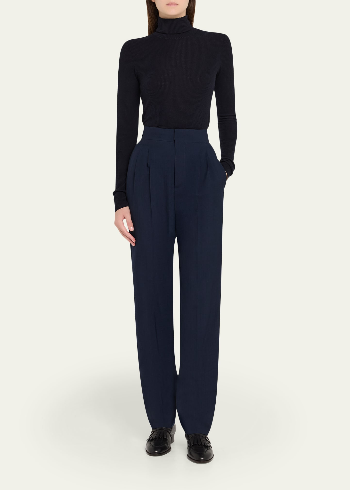 Sam Breeze Wool Straight-Leg Trousers - 2