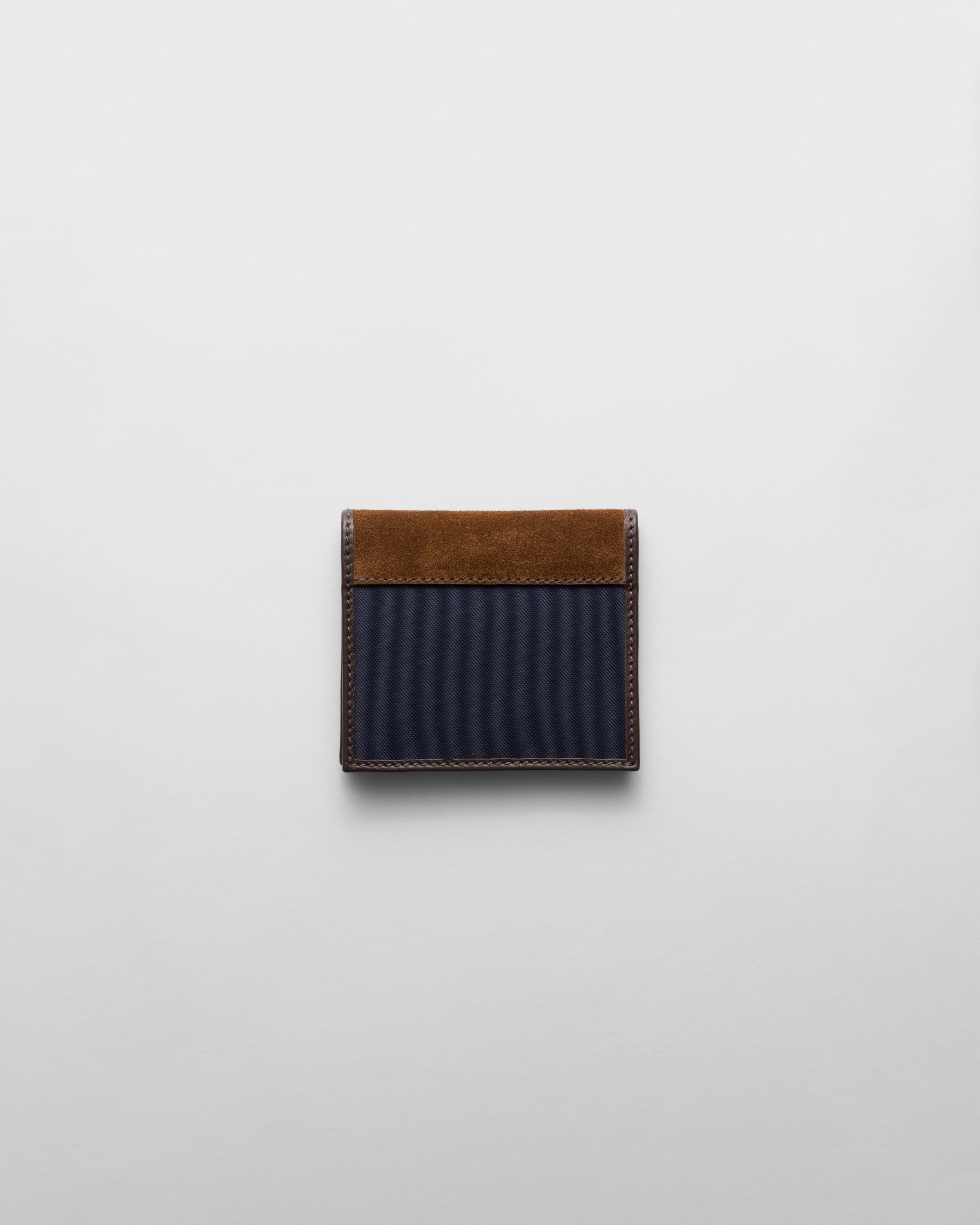 Re-Nylon and leather wallet - 3