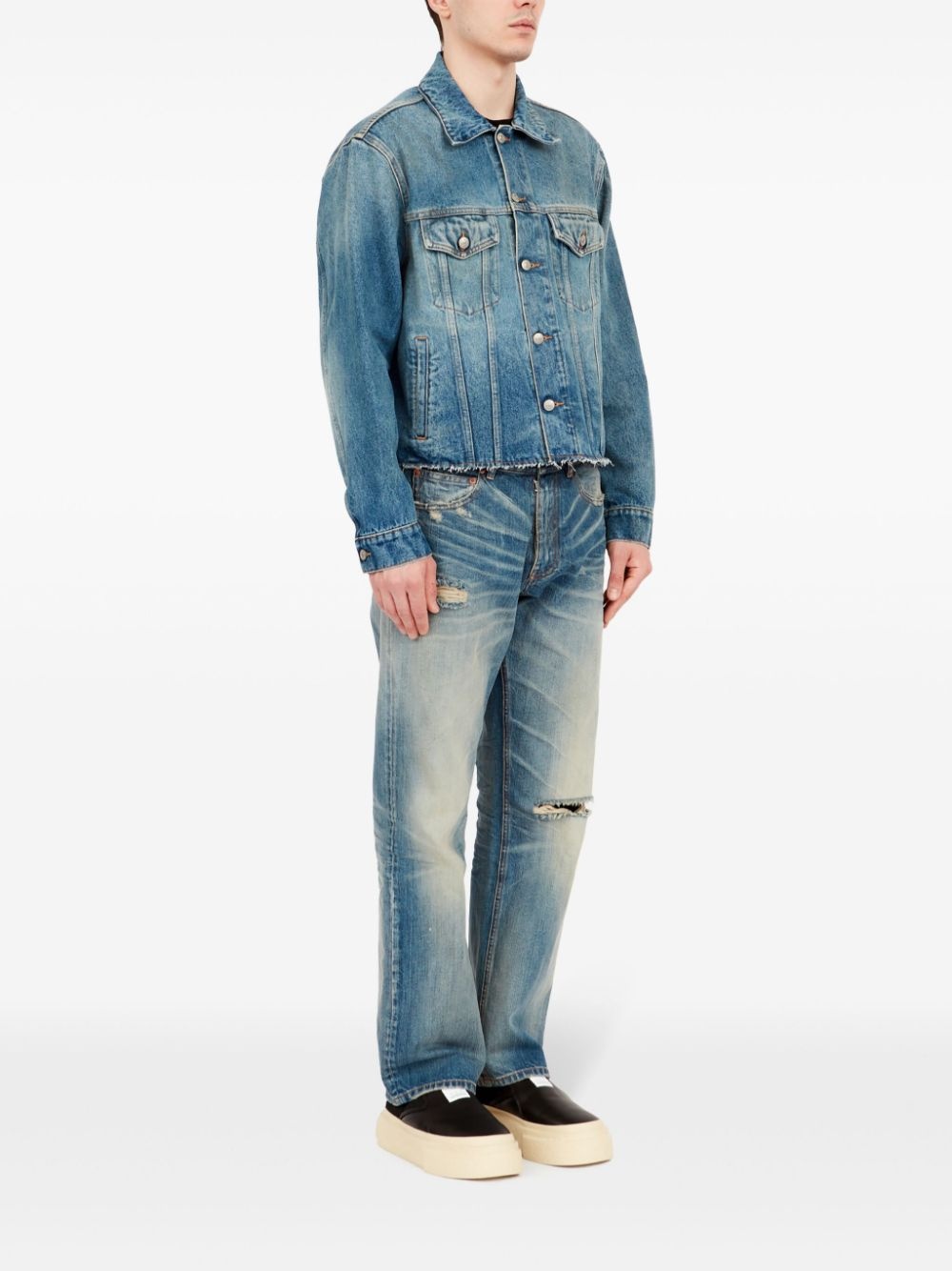 cotton denim jacket - 3