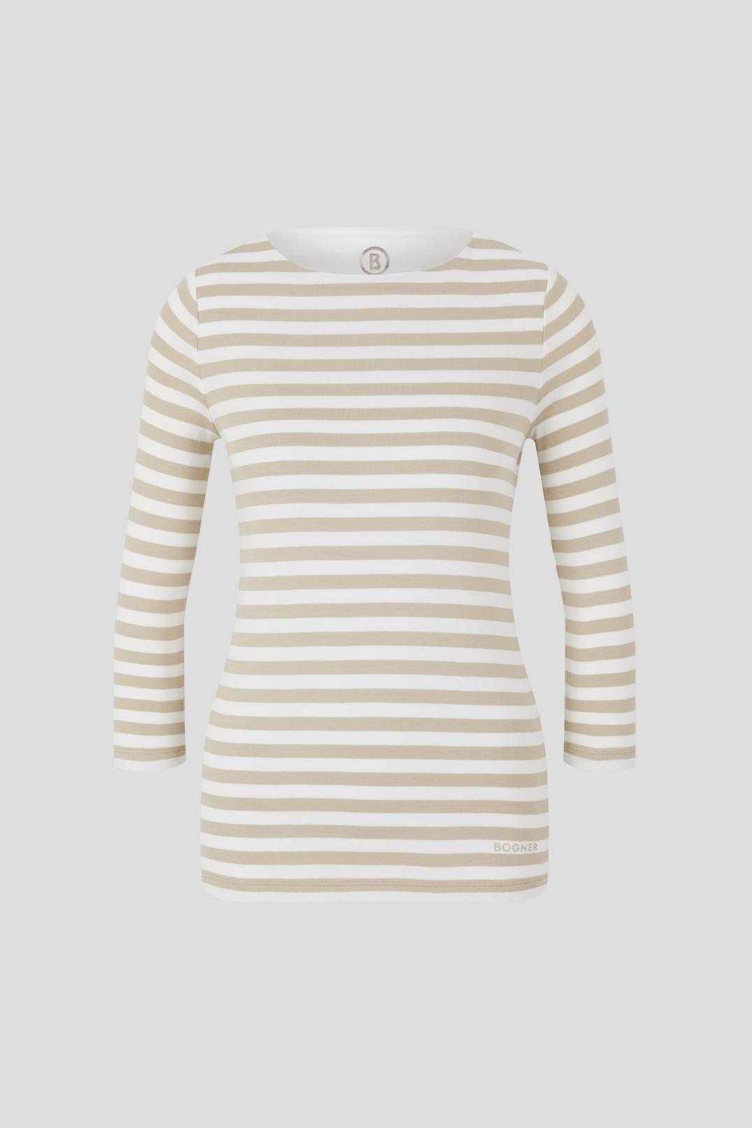 LOUNA LONGSLEEVE IN BEIGE/OFF-WHITE - 1