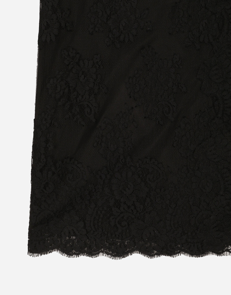 Lace calf-length slip dress 5