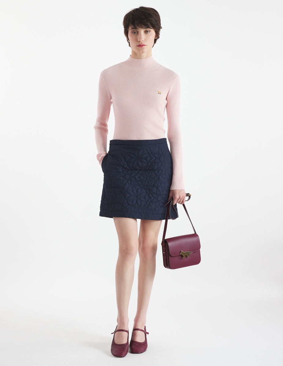 BABY FOX PATCH FINE RIBBED TURTLENECK - 2