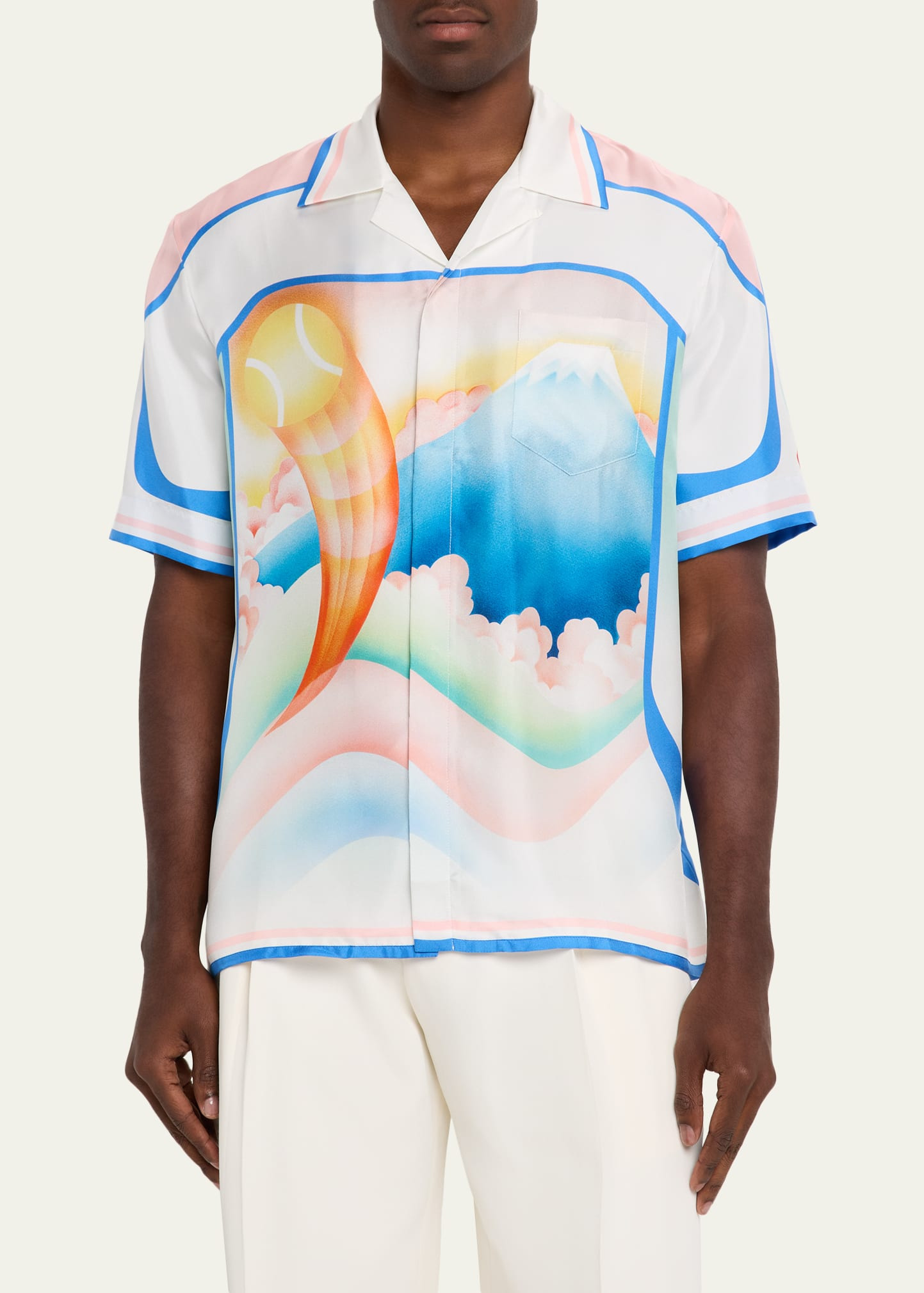 Men's Fuji Dream Silk Short-Sleeve Shirt - 4