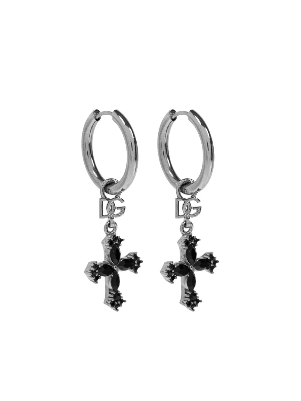 cross-pendant earrings - 1