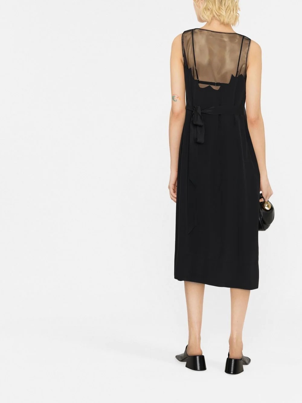 sleeveless midi dress - 4