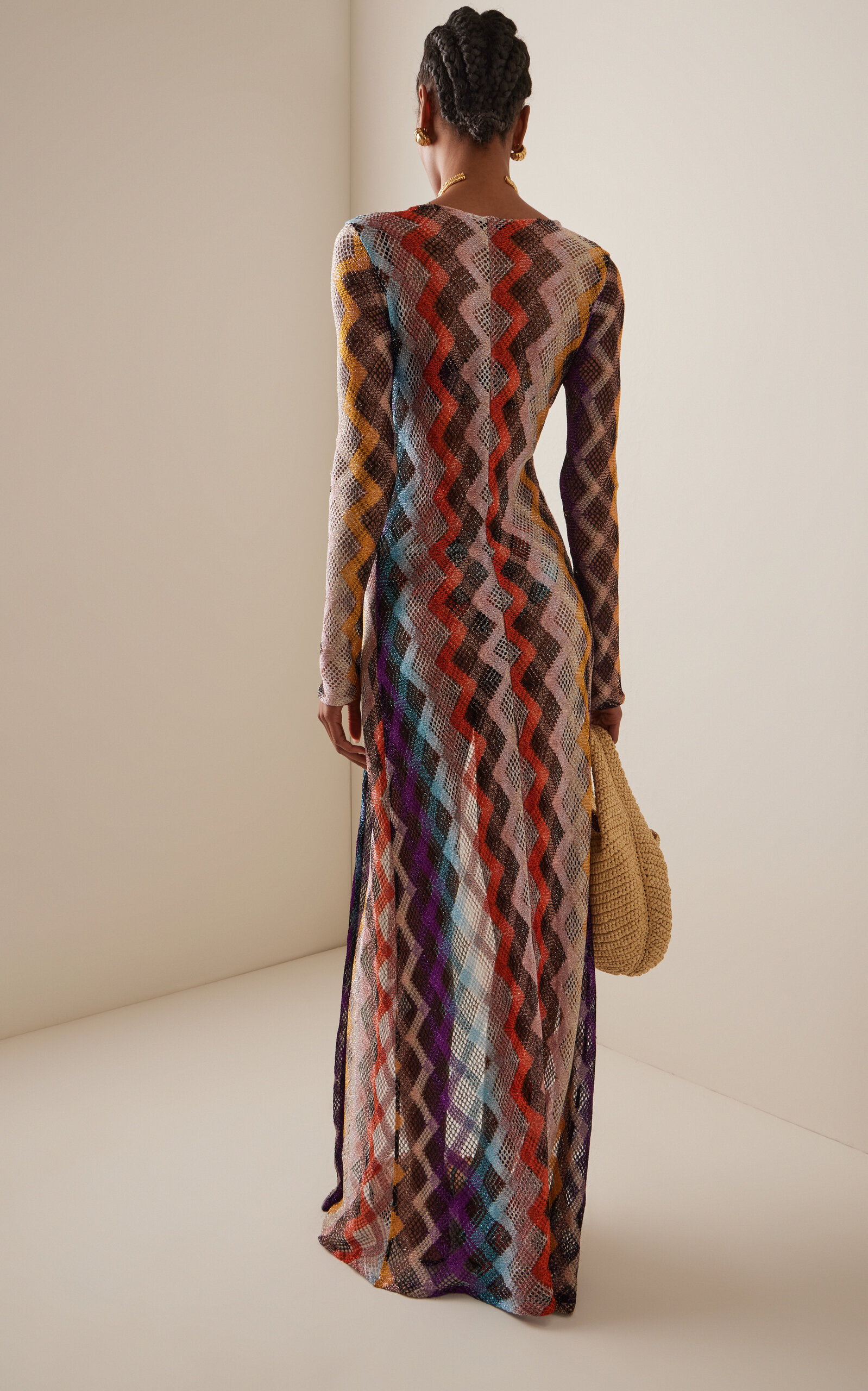 Knit Maxi Cover-Up Dress multi - 4