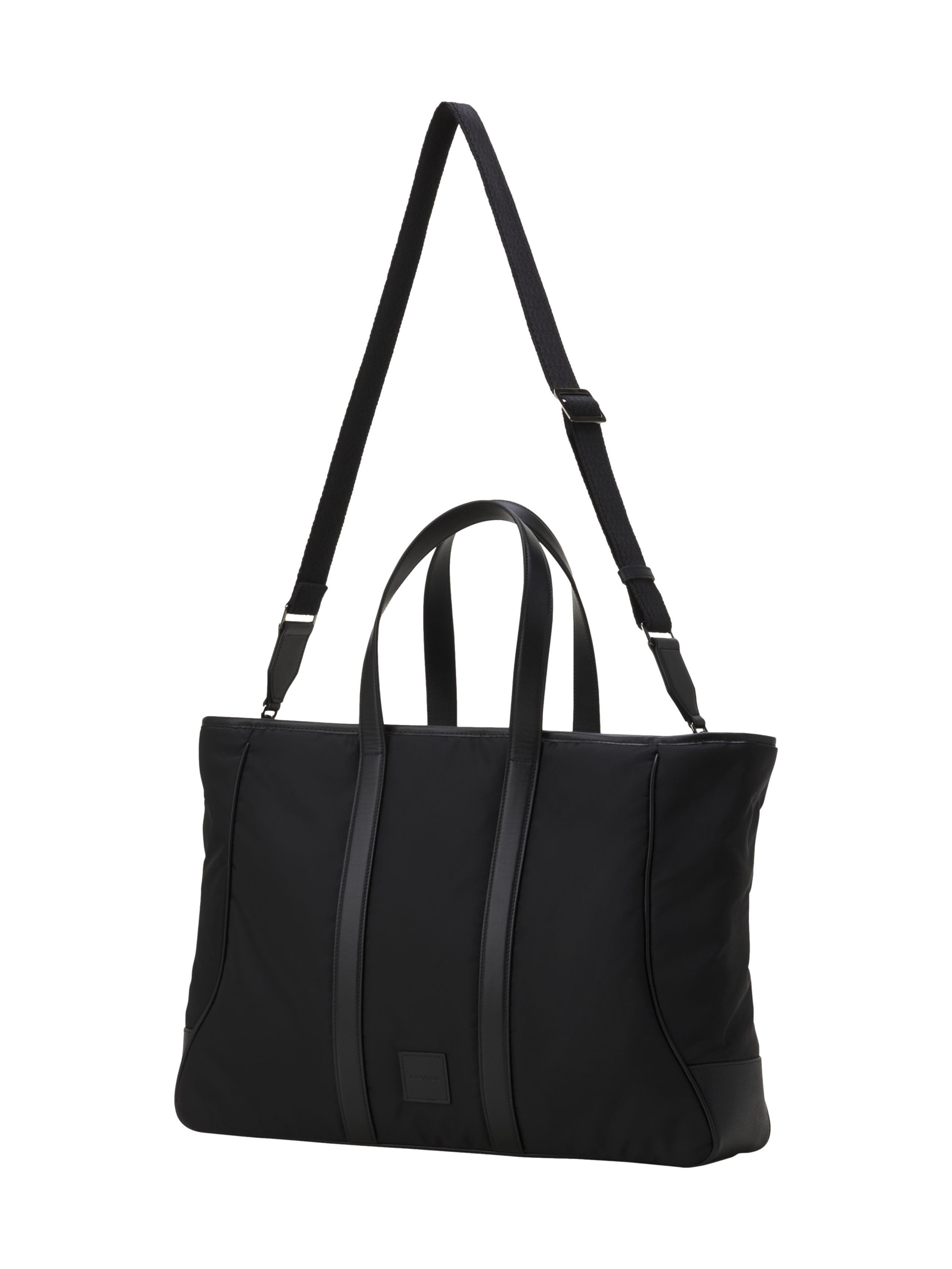 Lanvin Curb Nylon Tote Bag in Black at Nordstrom - 2