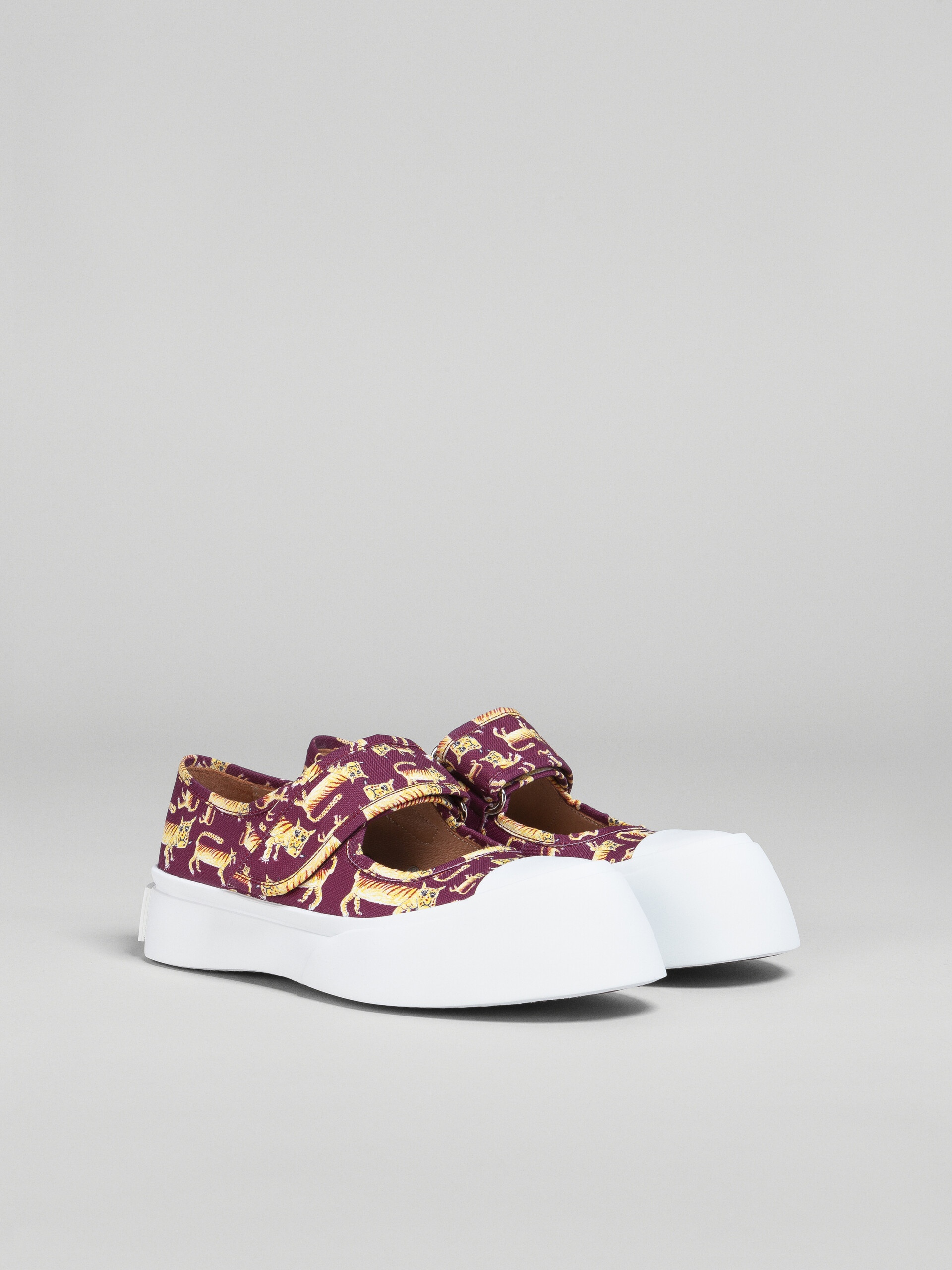 TIGER PRINT CANVAS PABLO MARY-JANE SNEAKER - 2