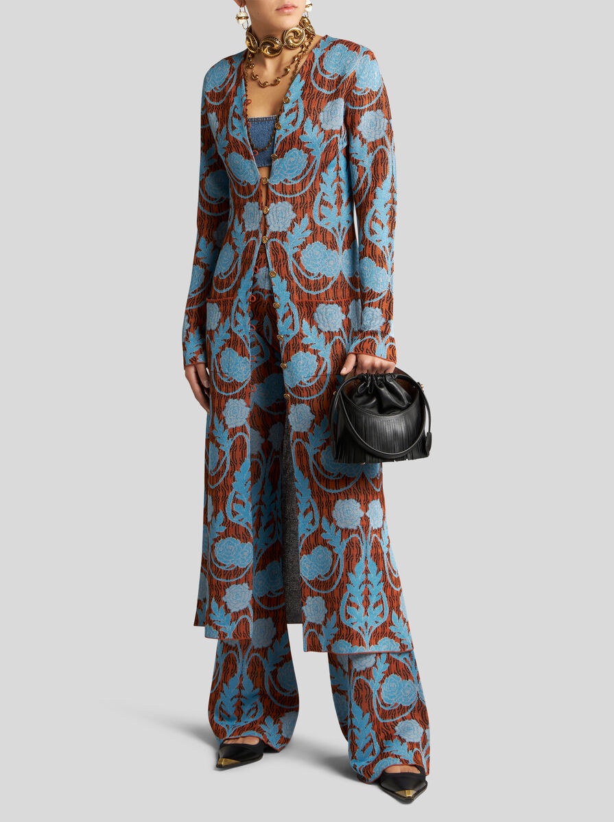 KNIT JACQUARD TROUSERS - 2