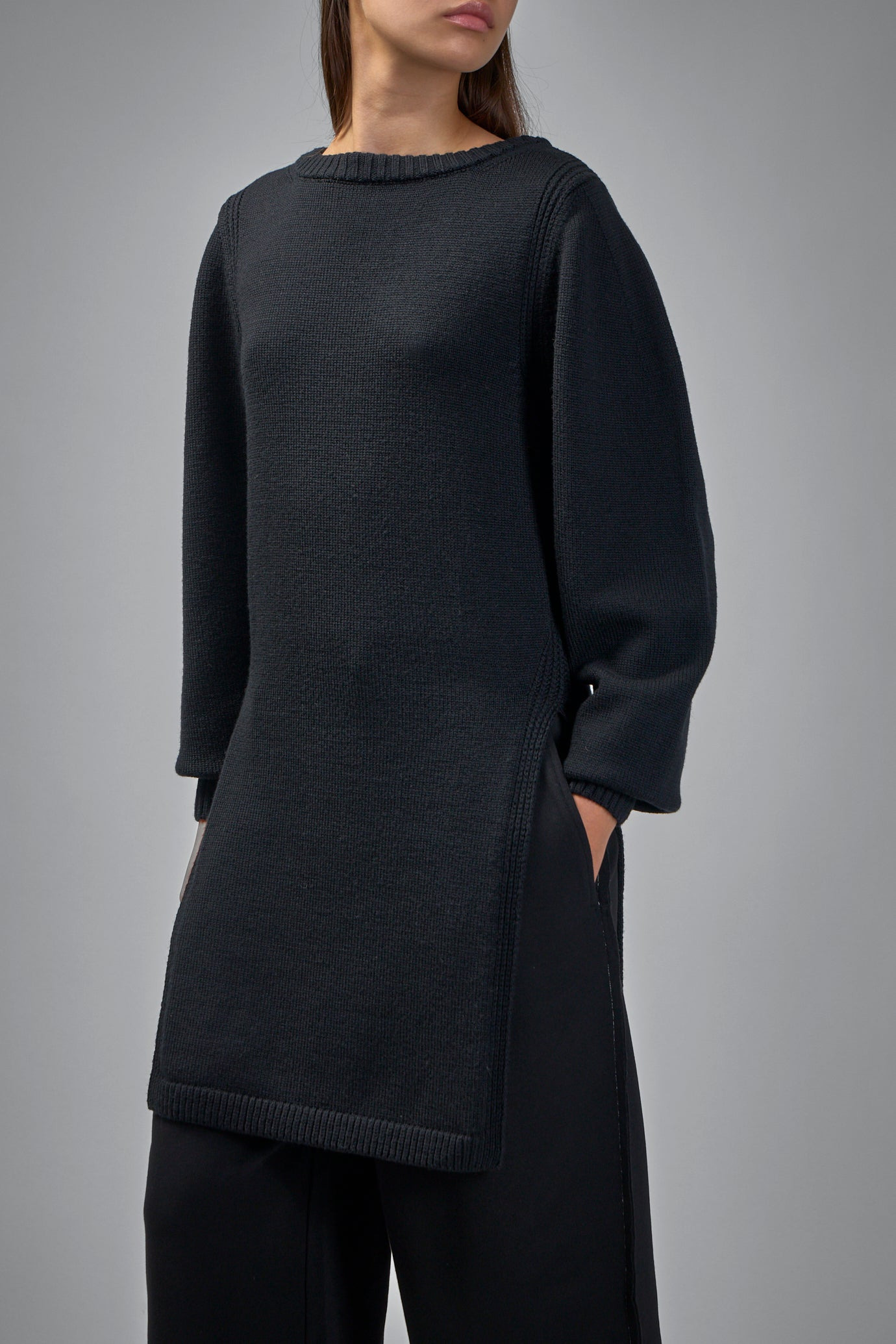Sweater With Slits - 4