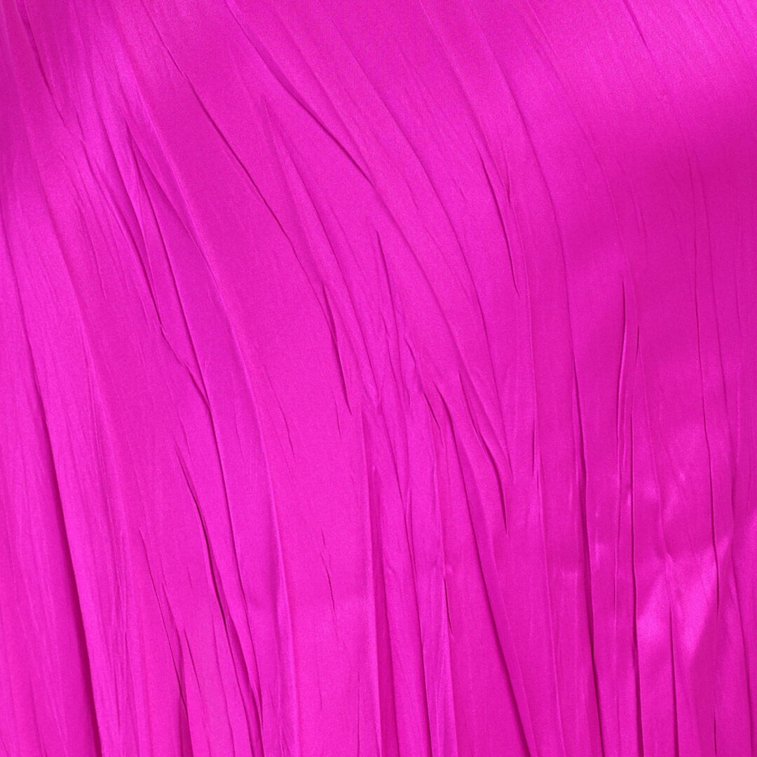 Crinkled Silk Long Dress - 5
