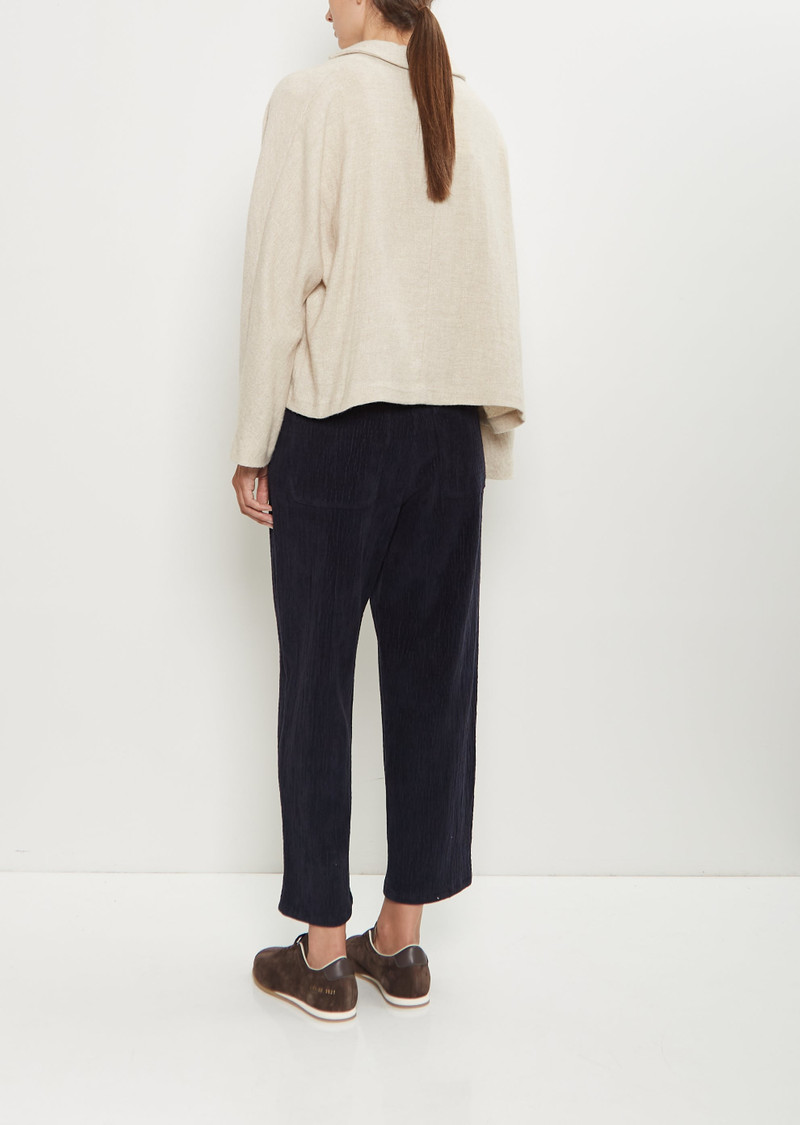 apuntob Linen Cashmere Short Open Jacket — Natural outlook
