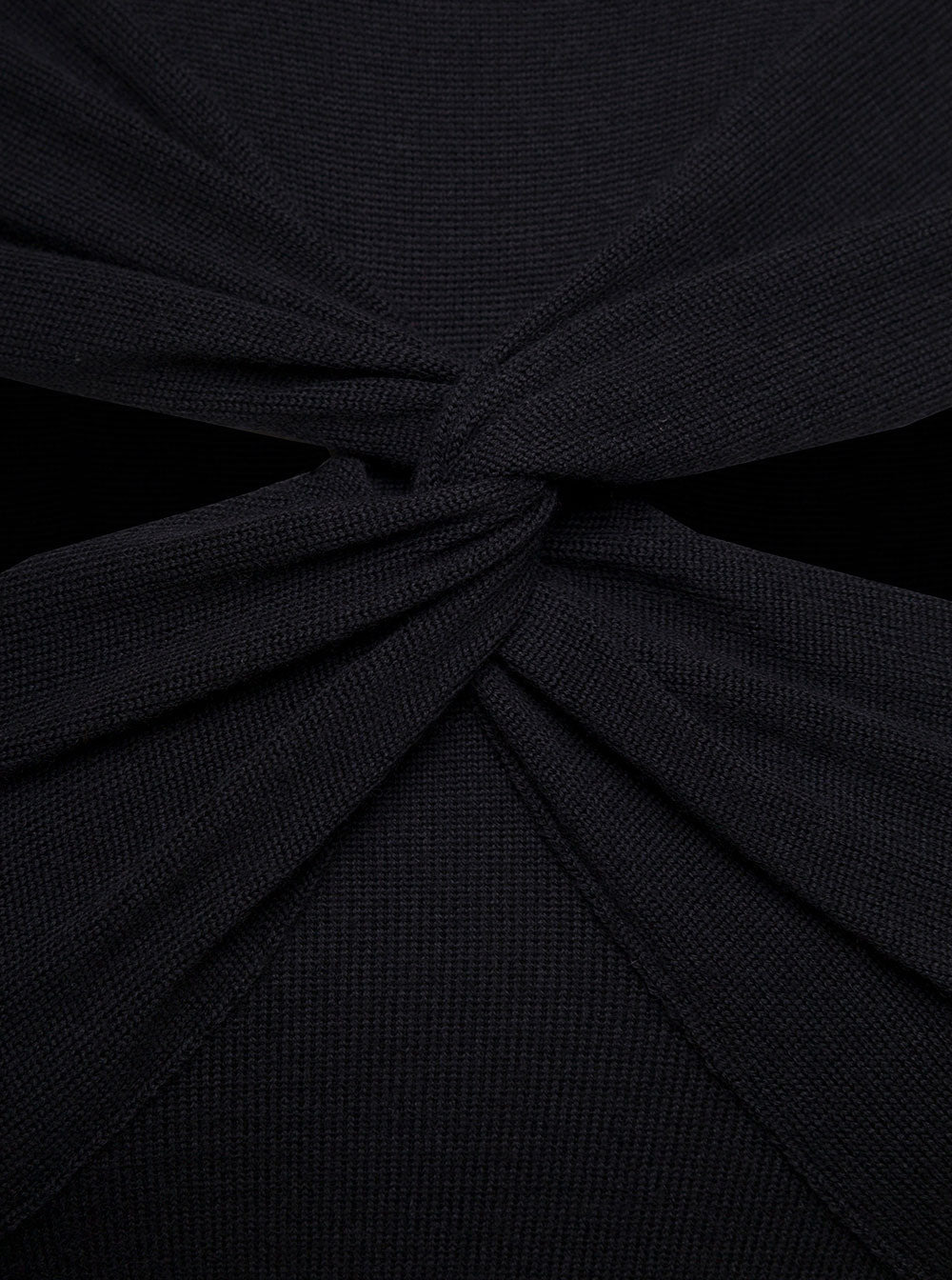 Coperni Women Mini Black Dress With Mock Neck And Twisted Cut-Out In Wool Woman - 3