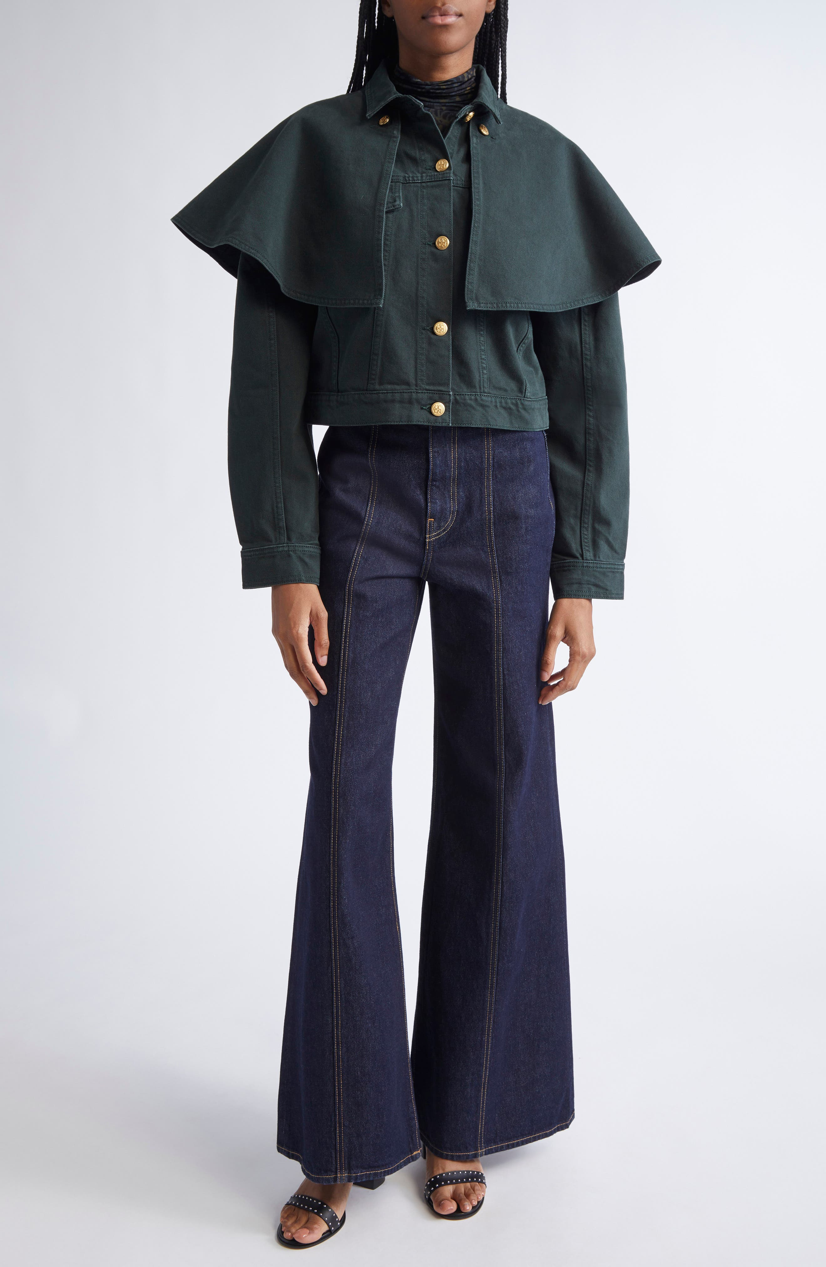 Ulla Johnson Aurelia Funnel Neck Jersey Sweater in Desert Jasper at Nordstrom - 2
