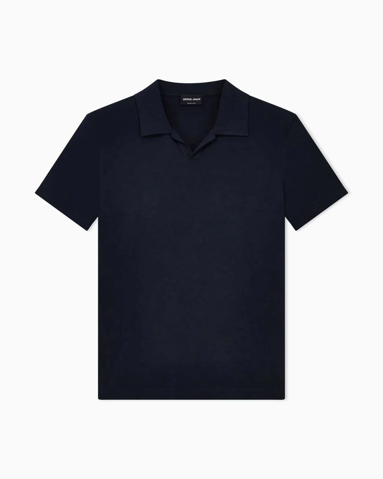 스트레치 viscose jersey 반바지 소매 폴로 셔츠 - 1