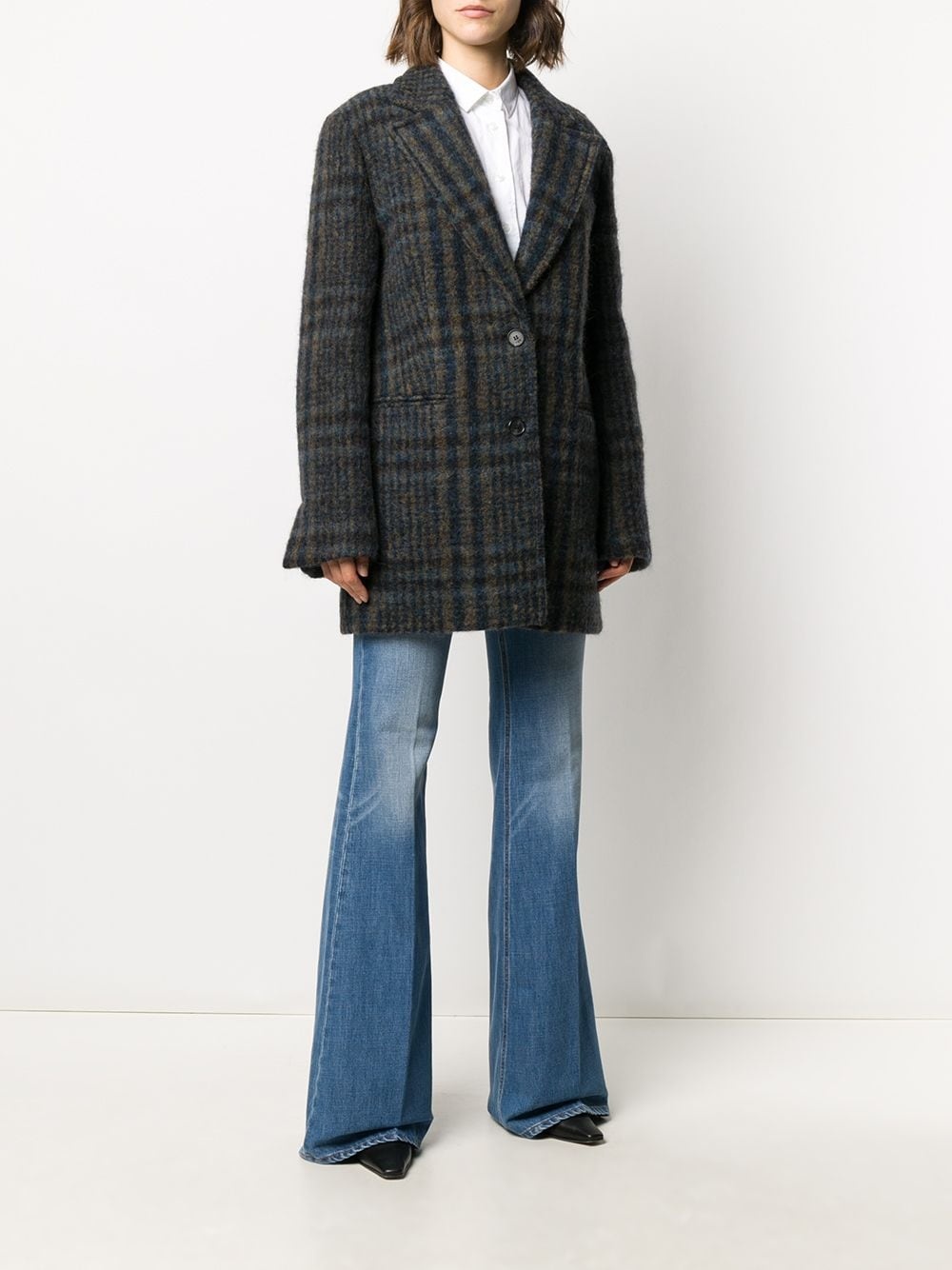 Chaquetón plaid coat - 3