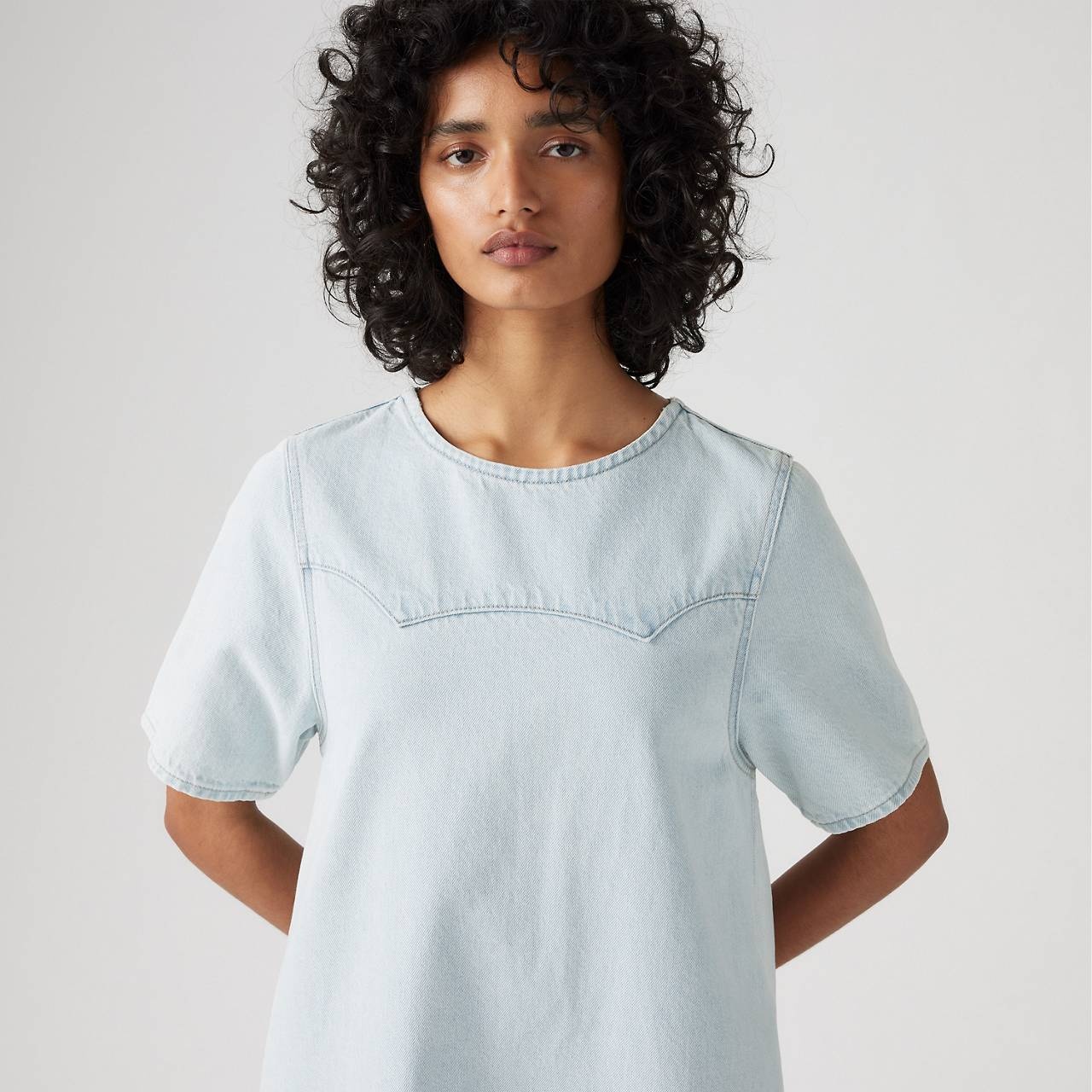 DENIM TEE DRESS - 5