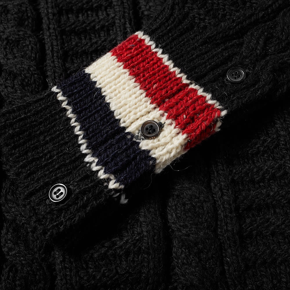 Thom Browne Mohair Mix Donegal Crew Knit - 3