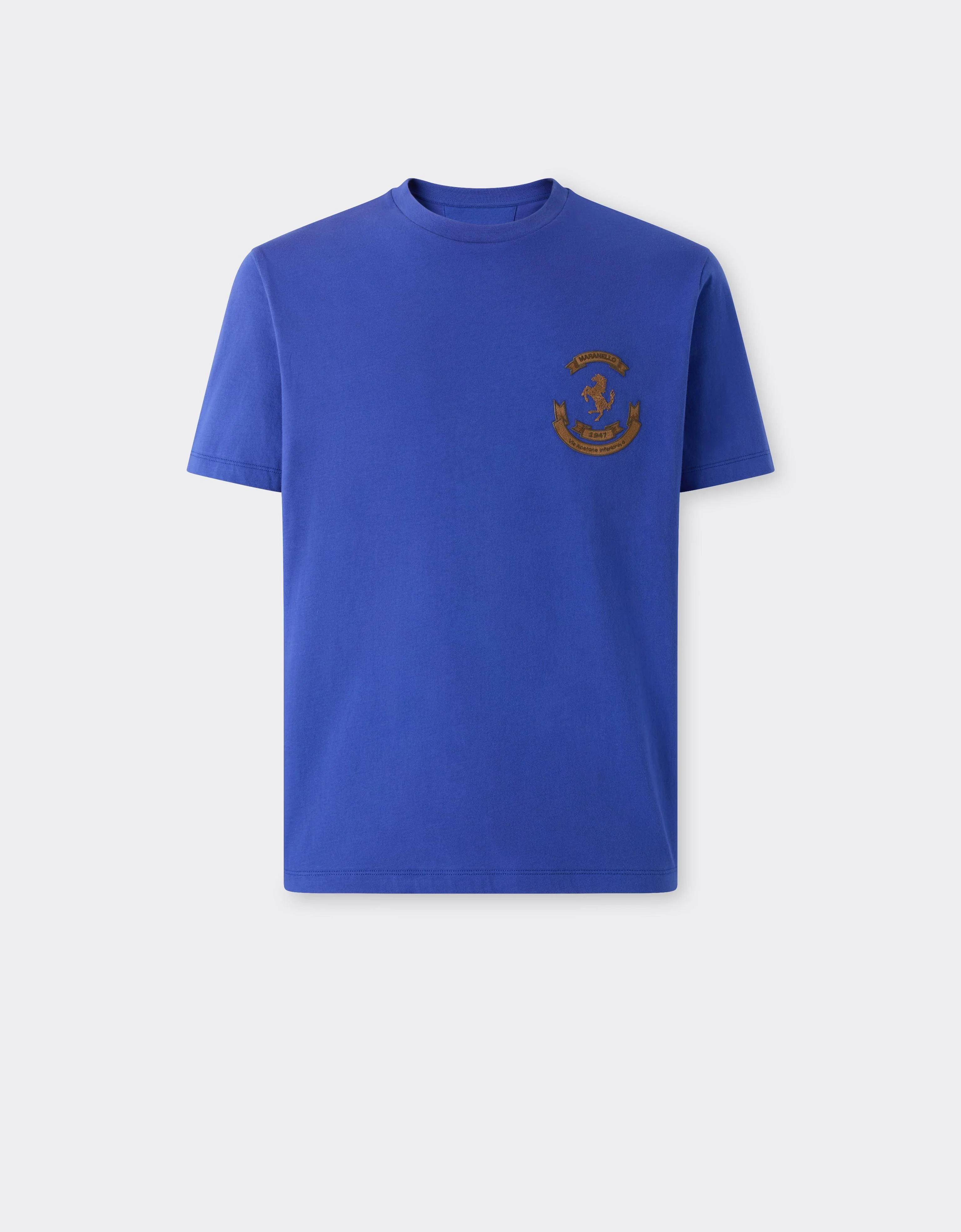 Cotton T-shirt with Embroidered Logo - 1