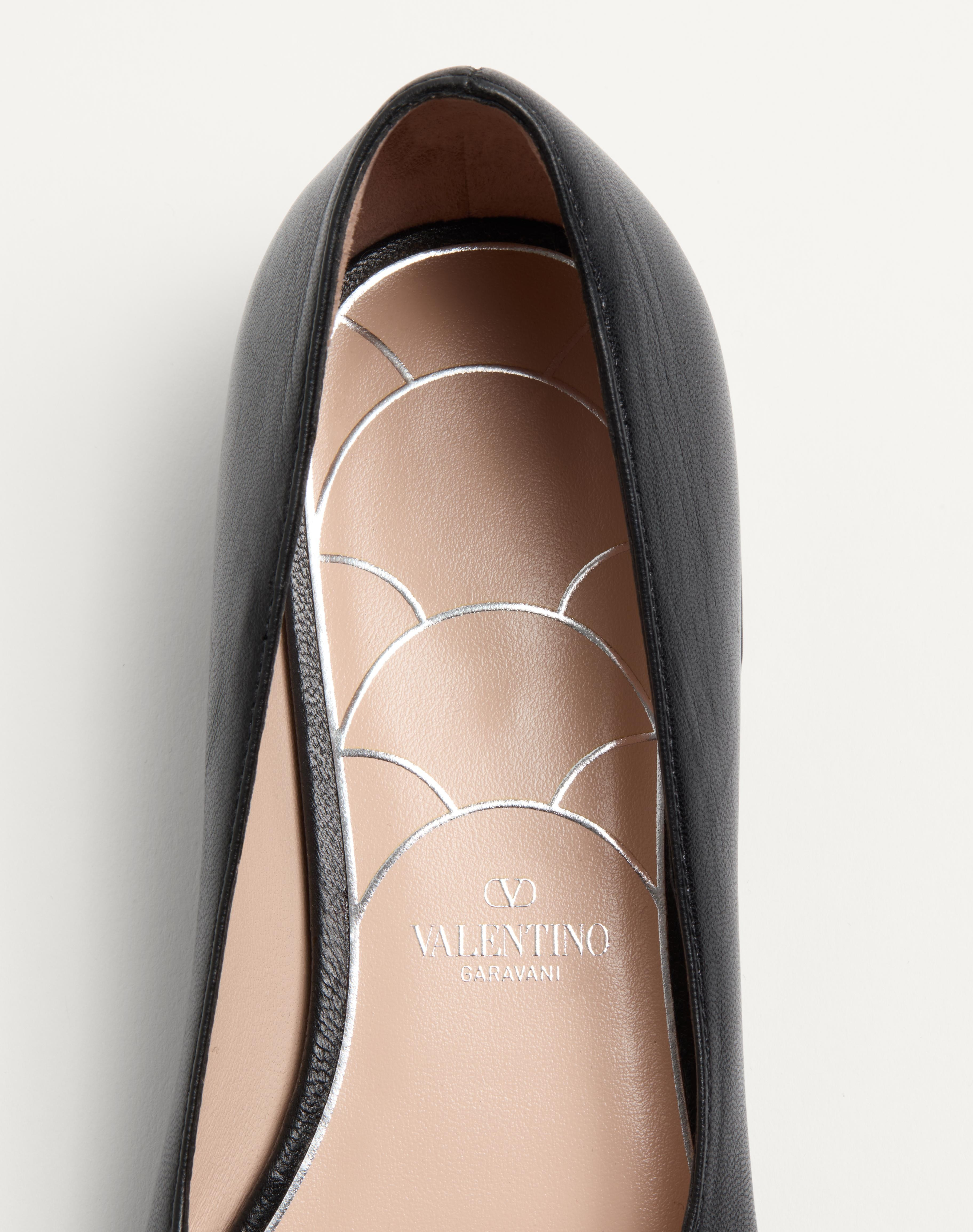 MARY-JANE PRESHOES BALLERINA IN KIDSKIN WITH JEWEL BUTTON 20MM - 4