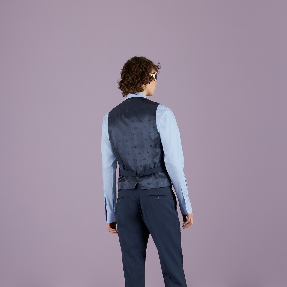 Wool mohair formal vest - 6
