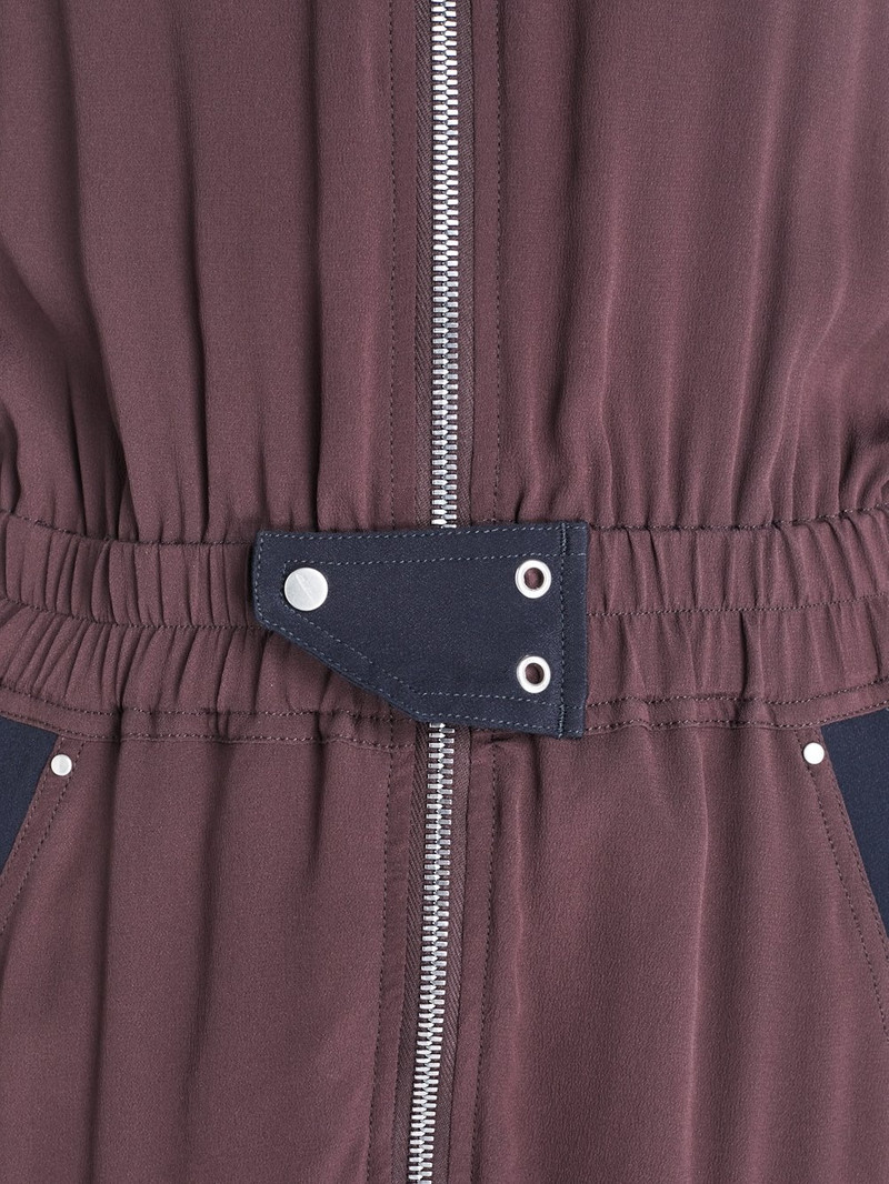 Tuta two-tone crepe jumpsuit 4