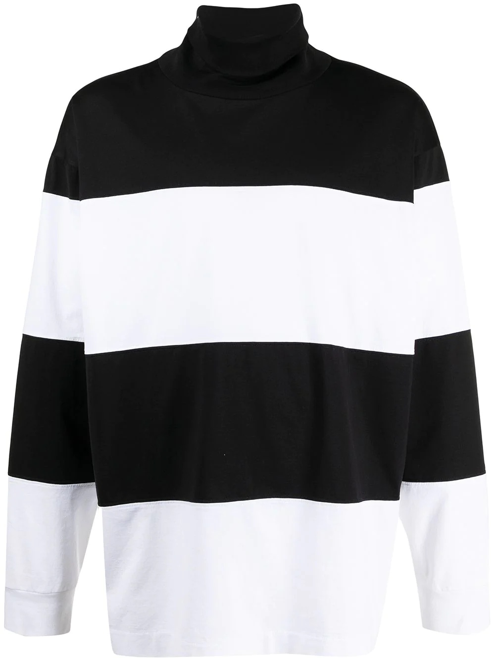 roll-neck striped jumper - 1