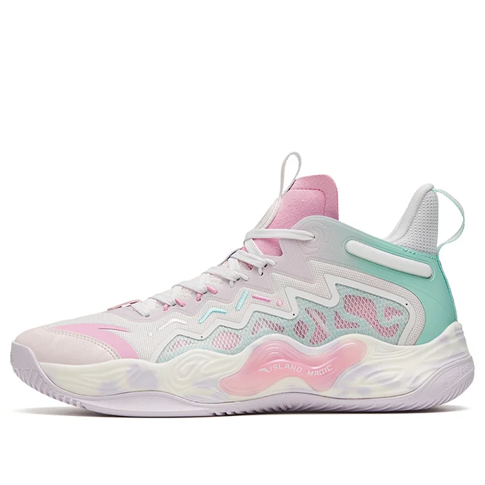 ANTA Magic Cement Bubble Outfield Basketball Shoes 'White Pink' 912321610S-3 - 1