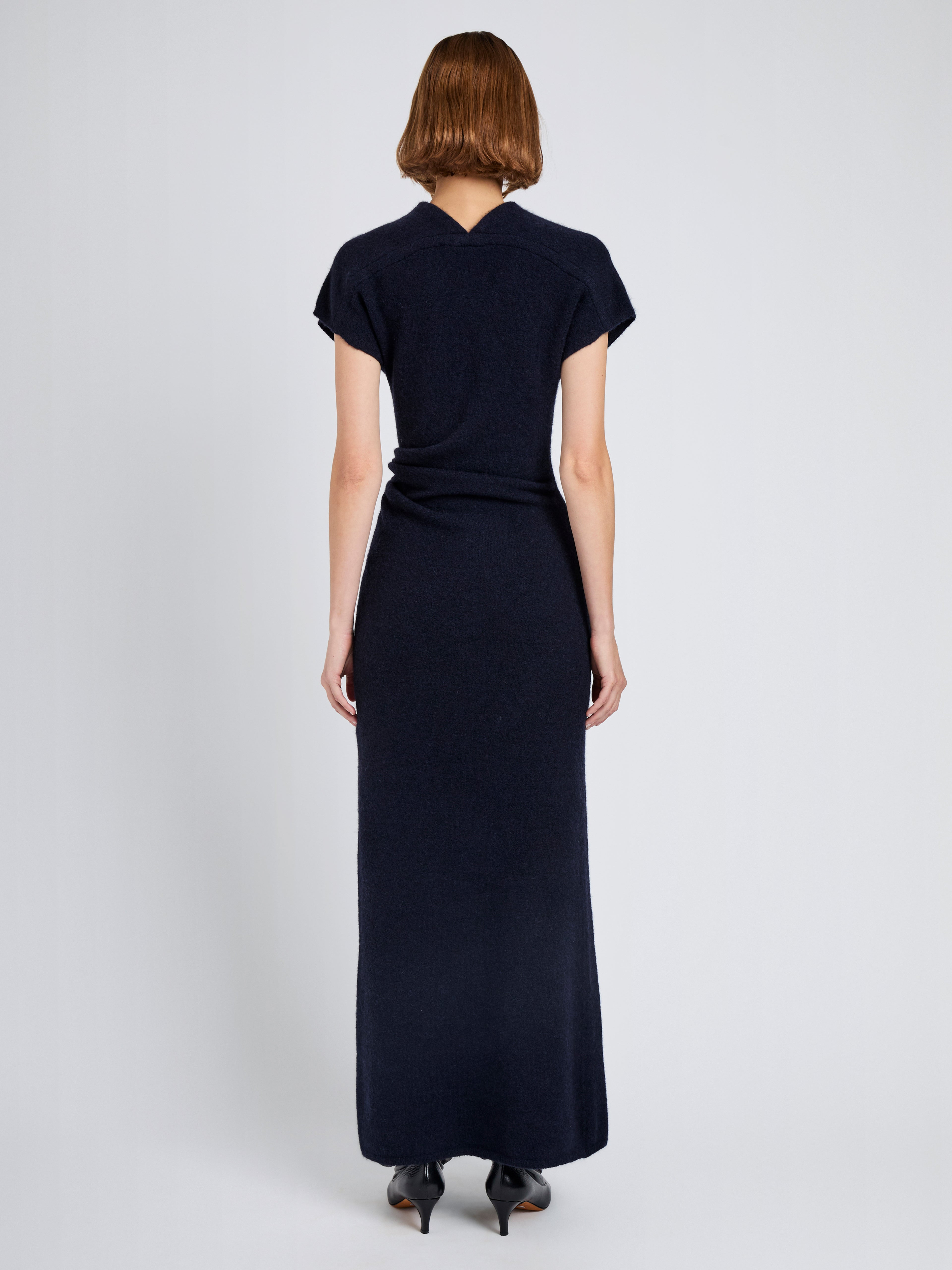 Abie Dress in Clean Boiled Wool - 4